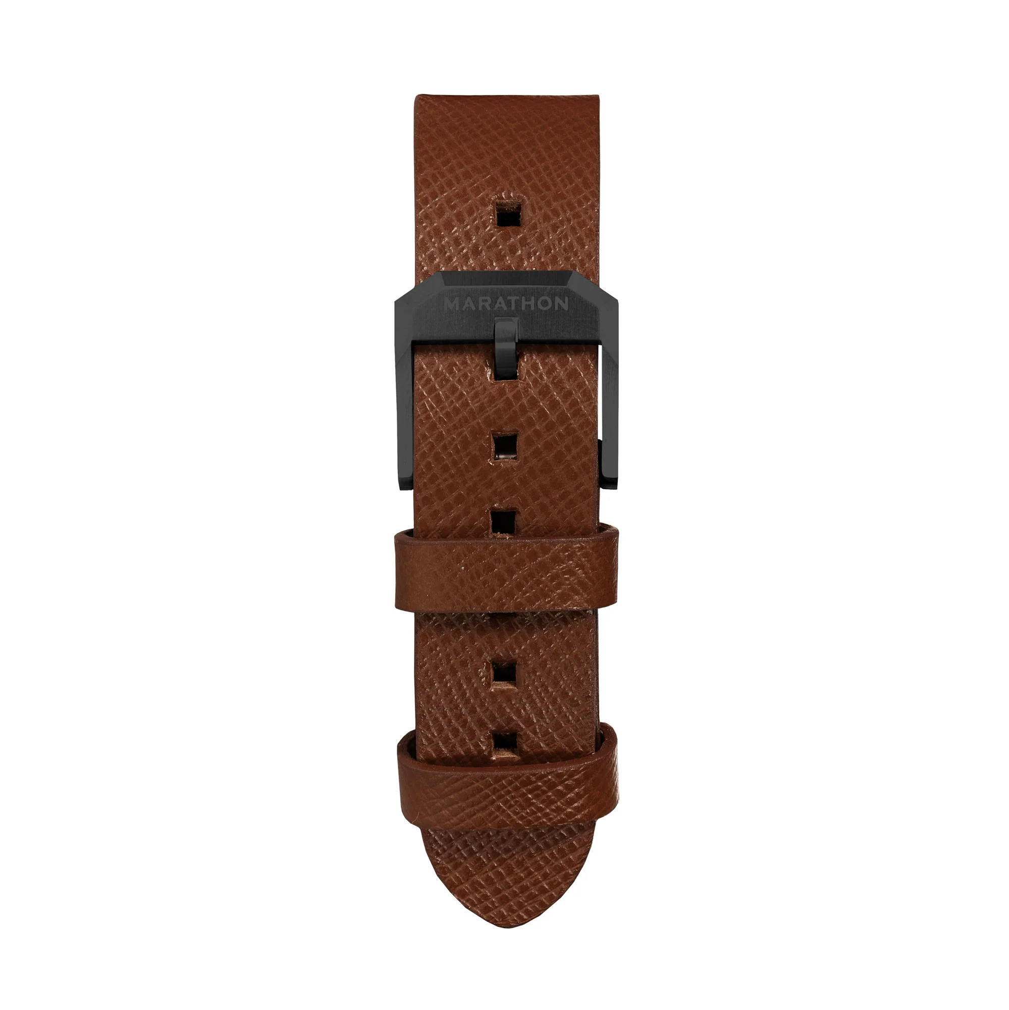 2-Piece Leather Strap, 20mm, Cognac, Anthracite Hardware
