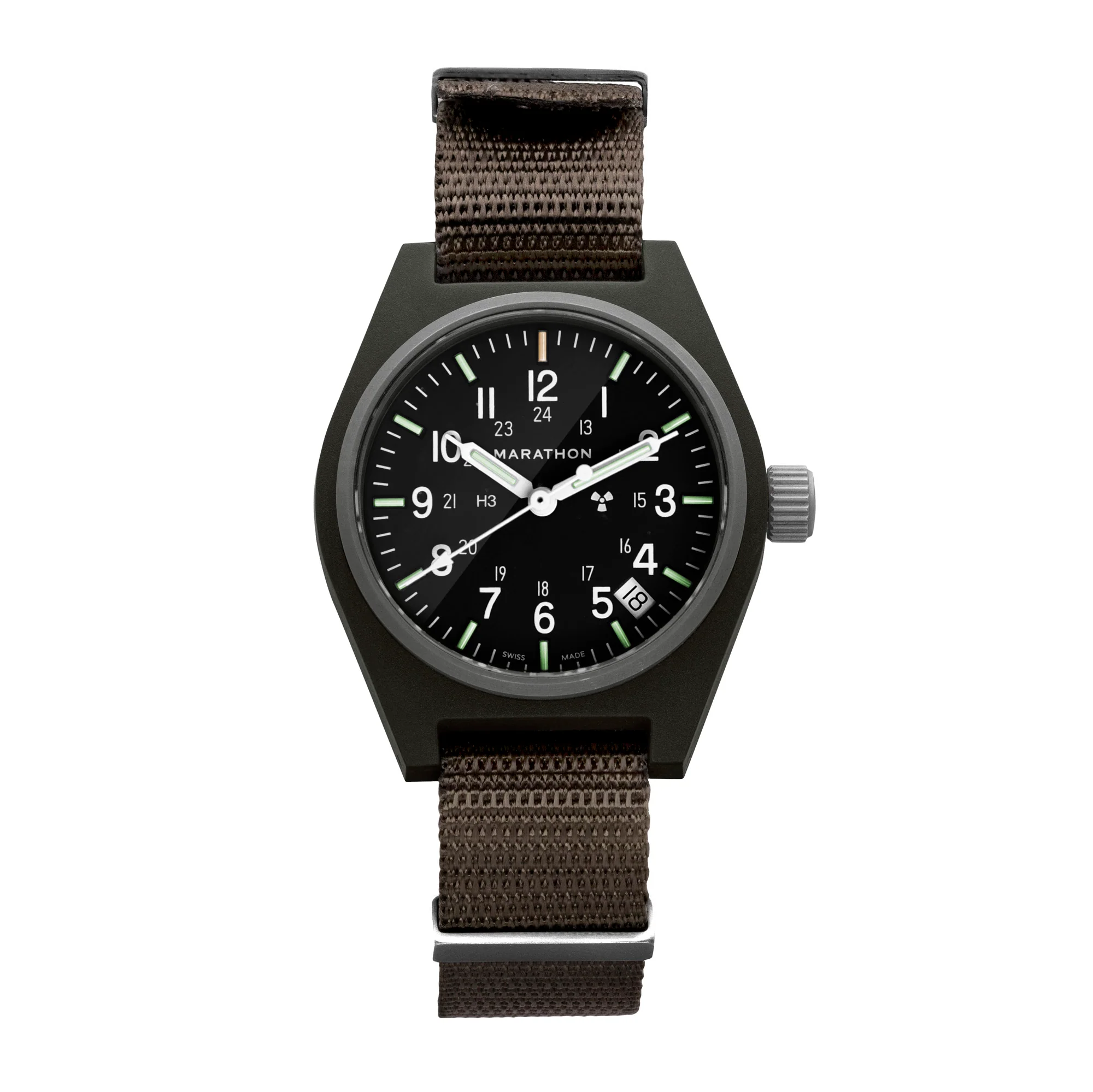 34mm Sage Green General Purpose Quartz with Date (GPQ-D)