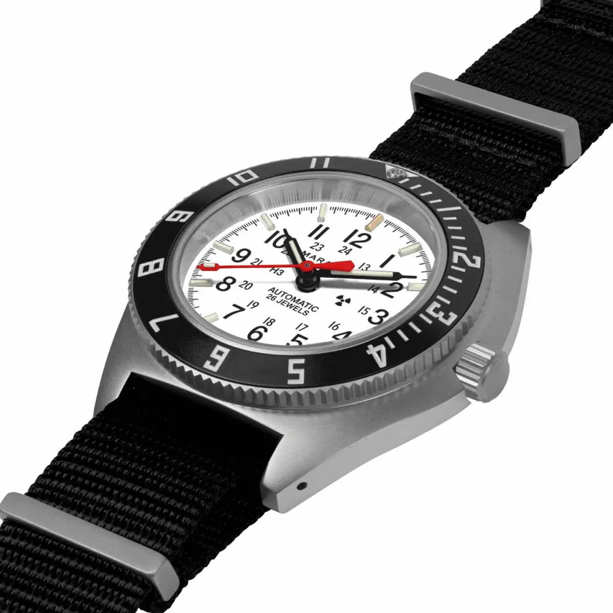 41mm Arctic Steel Navigator w/ Date Automatic (Arctic SSNAV-D Auto) on Nylon DEFSTAN 4 41mm Arctic Steel Navigator w/ Date Automatic (Arctic SSNAV-D Auto) on Nylon DEFSTAN