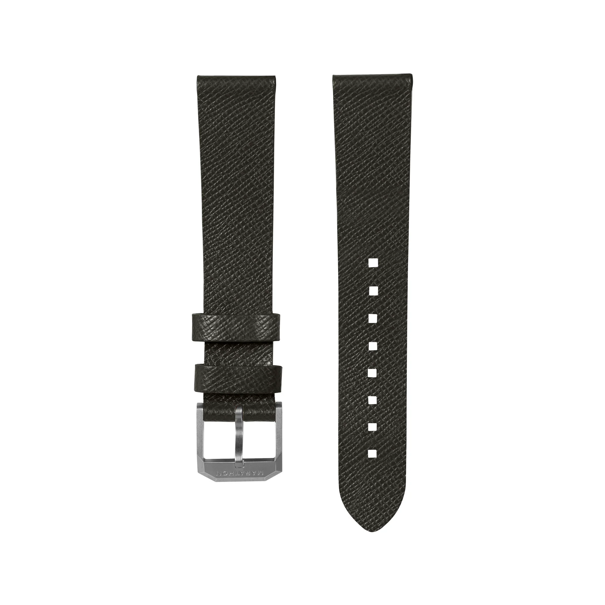 2-Piece Leather Strap, 20mm, Moss Green, Brushed Steel Hardware 8 2-Piece Leather Strap, 20mm, Moss Green, Brushed Steel Hardware