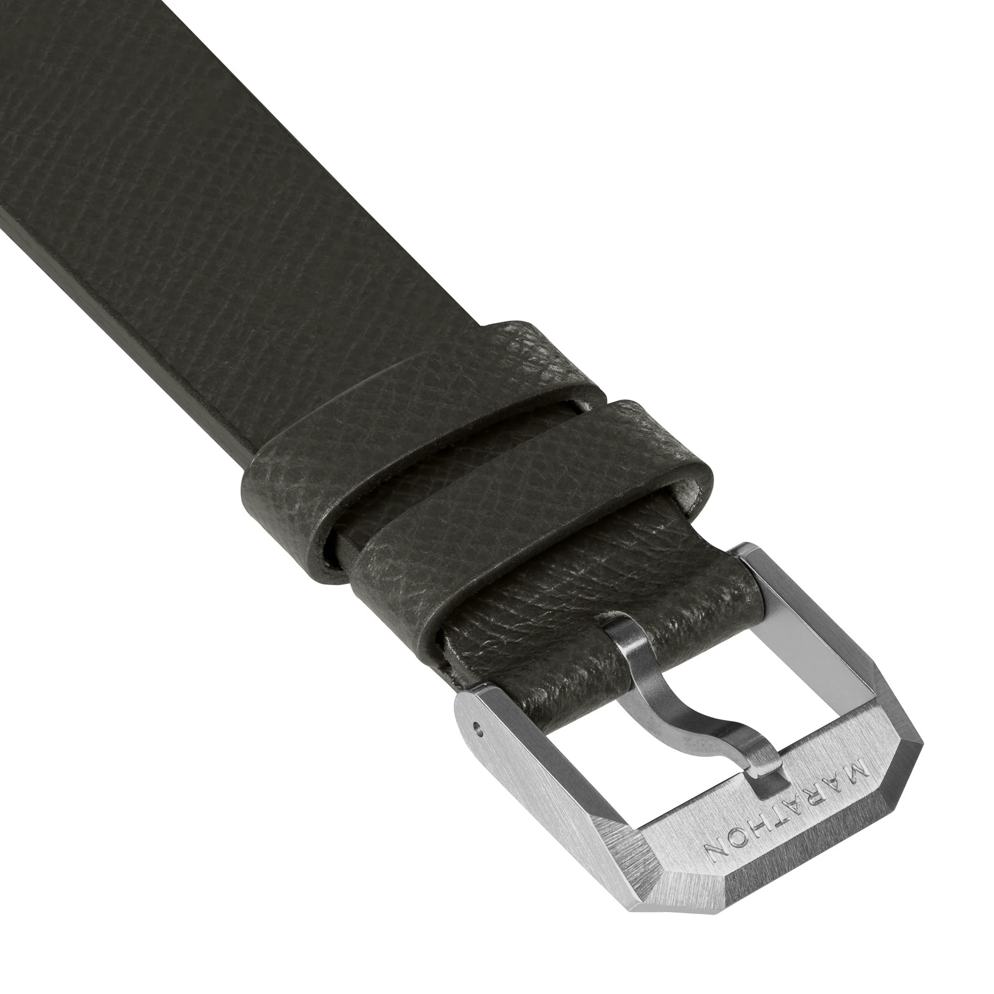 2-Piece Leather Strap, 20mm, Moss Green, Brushed Steel Hardware 9 2-Piece Leather Strap, 20mm, Moss Green, Brushed Steel Hardware