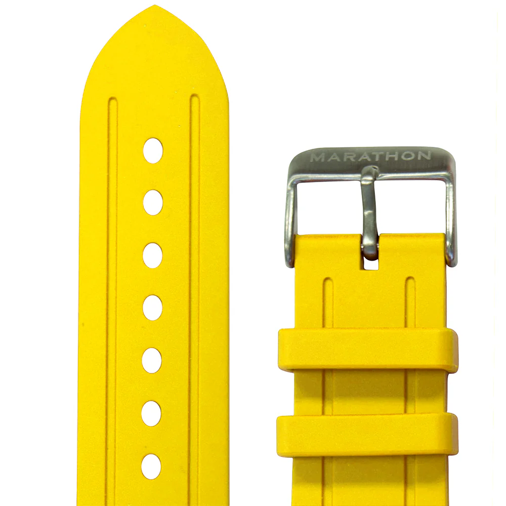 BRACELET, Rubber 22mm , Yellow for NSN 6645-01-544-0408