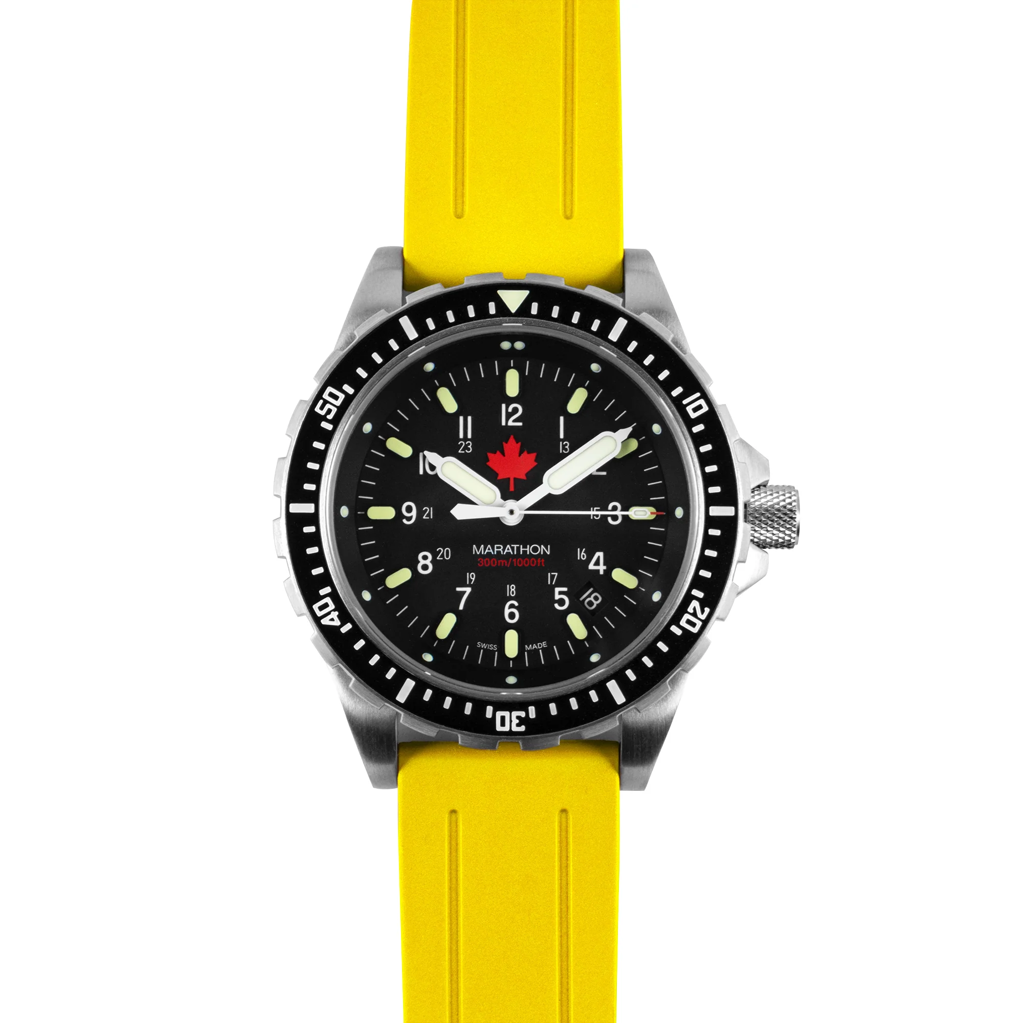 BRACELET, Rubber 22mm , Yellow for NSN 6645-01-544-0408