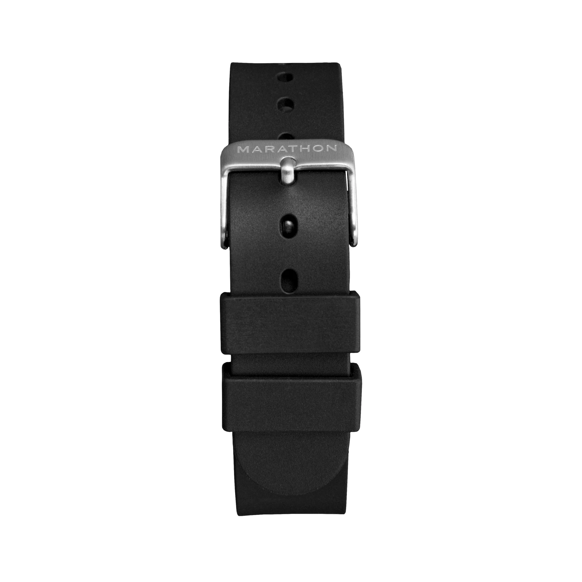 Two-Piece Rubber Dive Strap, Black, 18mm 4 Two-Piece Rubber Dive Strap, Black, 18mm