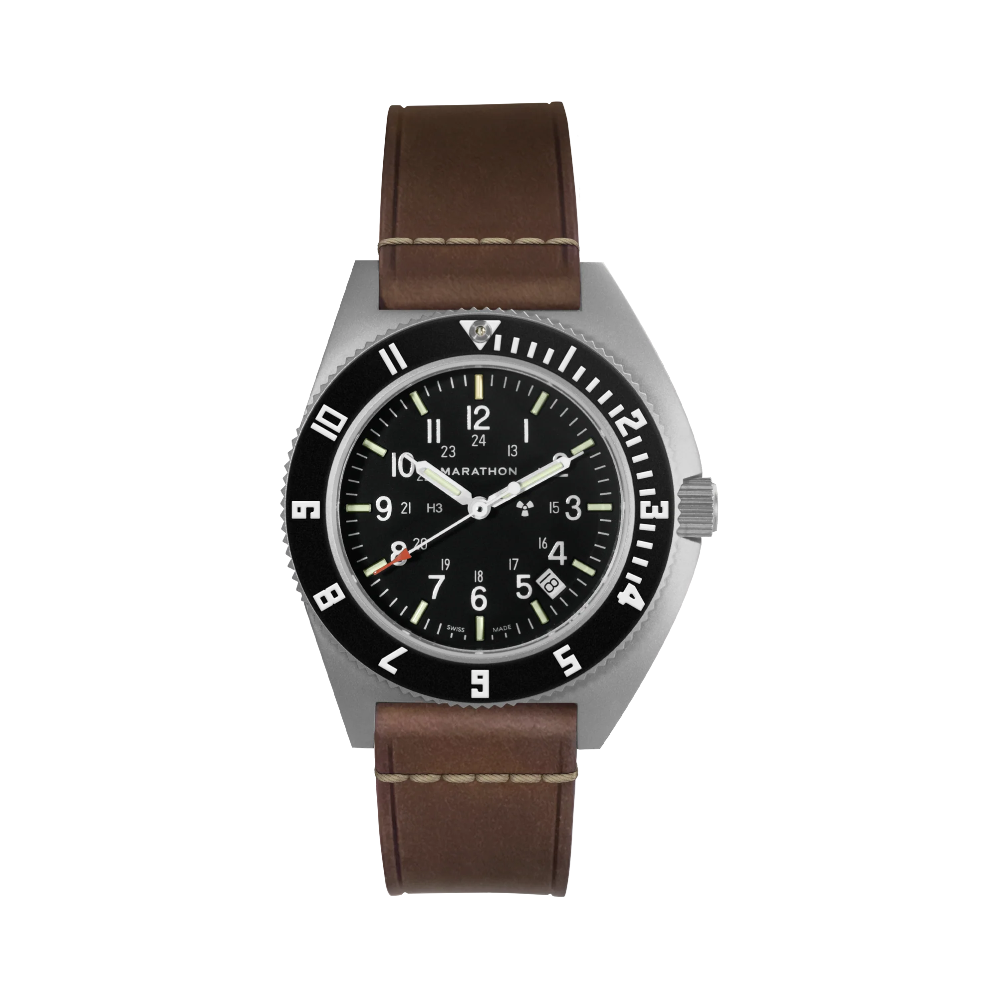 3-Piece Leather Strap Kit, Parkerized, 20mm