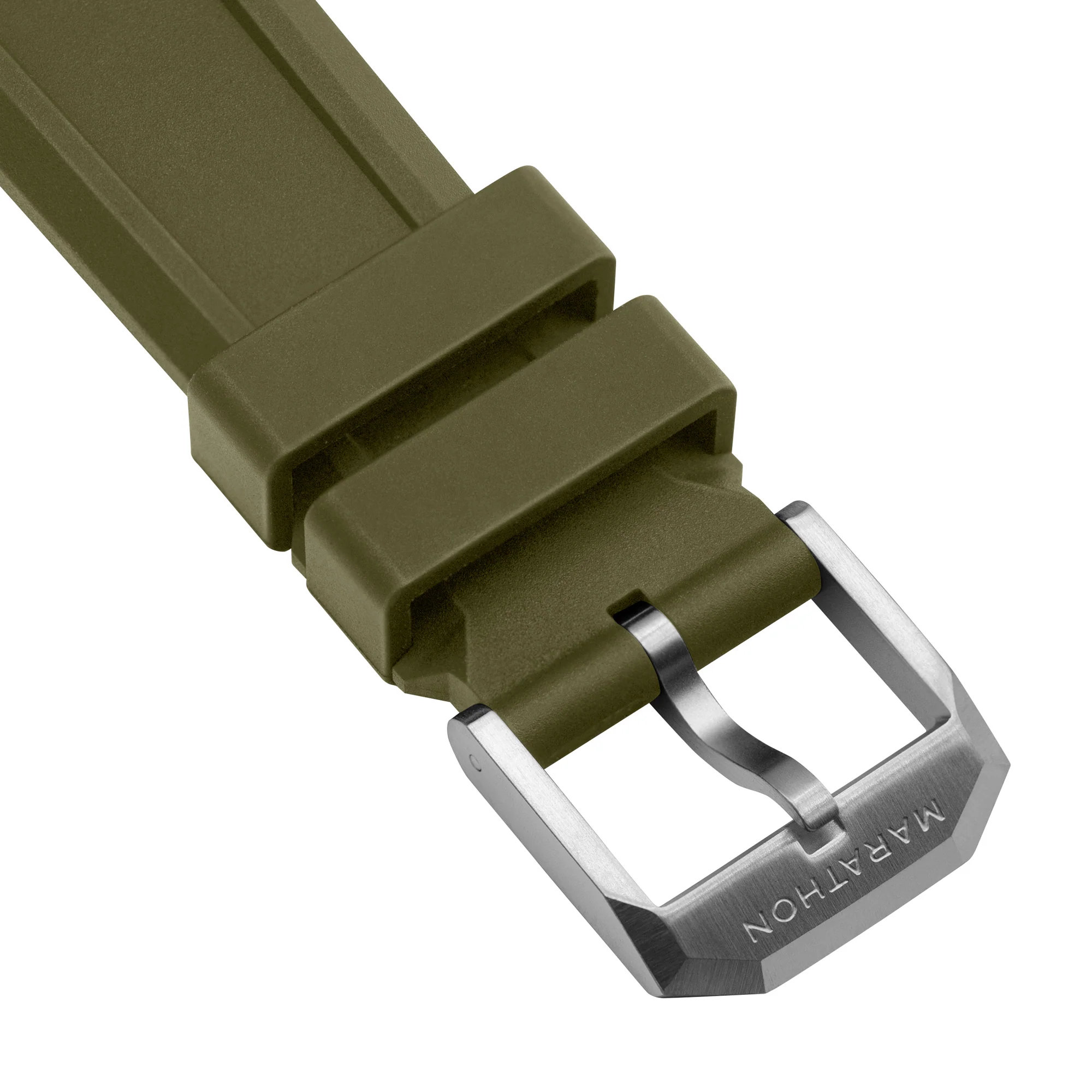 3-Piece Rubber Strap Kit, OD Green, 20mm