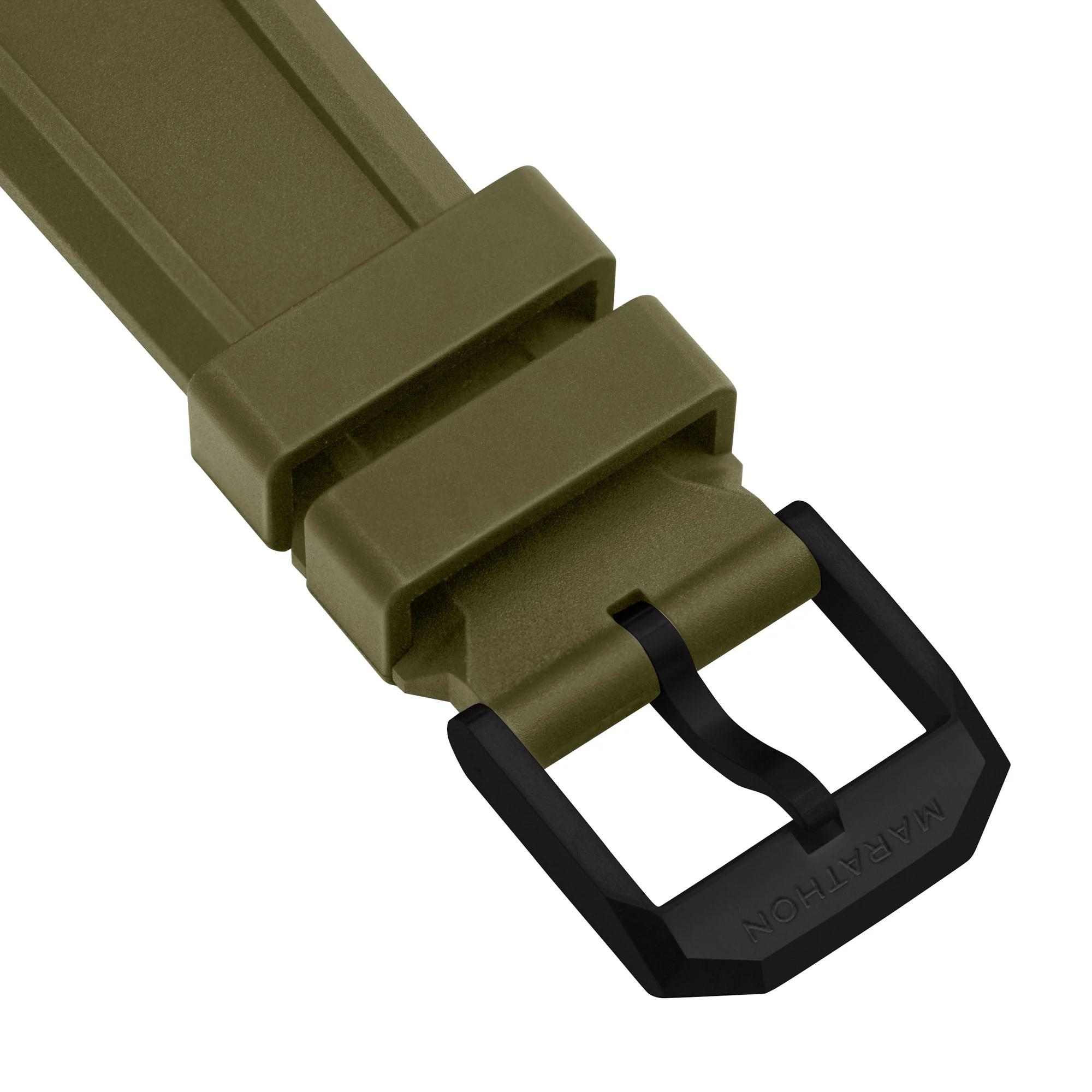 3-Piece Rubber Strap Kit, OD Green, Anthracite, 20mm