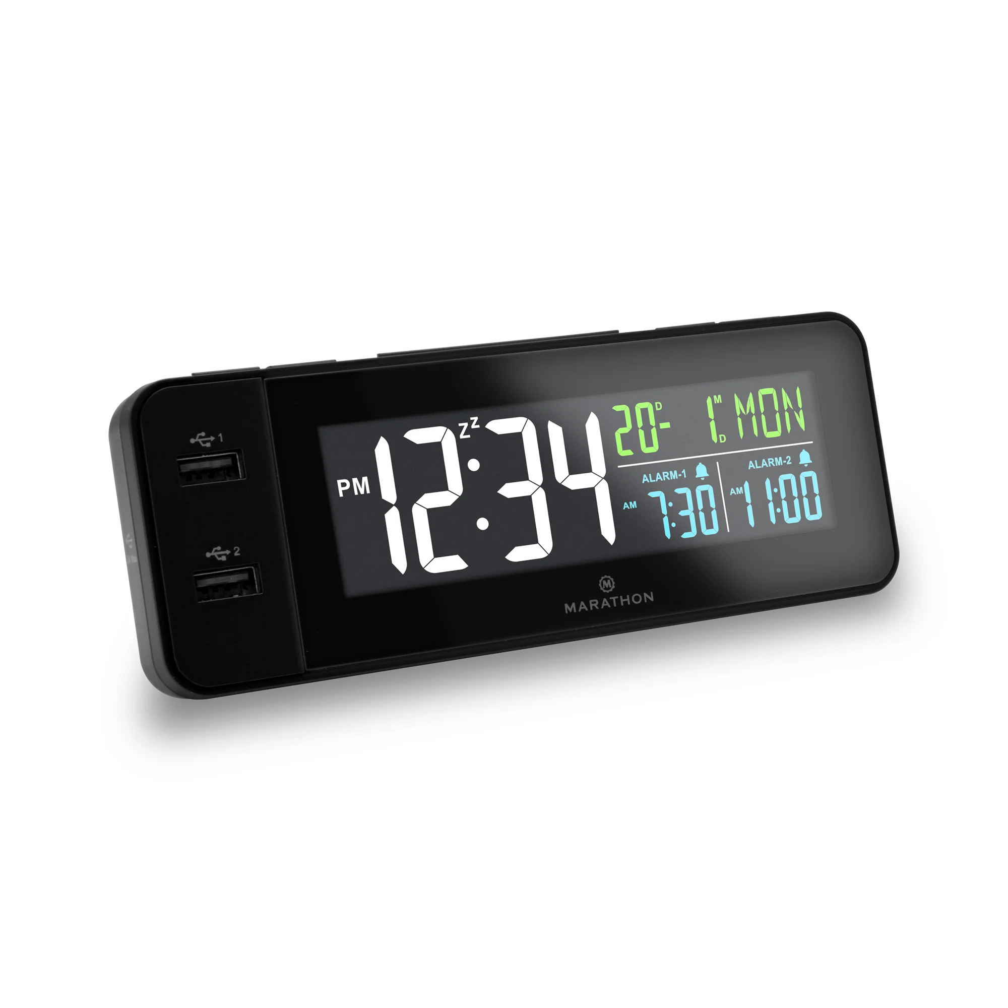 Hotel Collection - Fast Charging Dual USB-C Alarm Clock (Black) 1 Hotel Collection - Fast Charging Dual USB-C Alarm Clock (Black)
