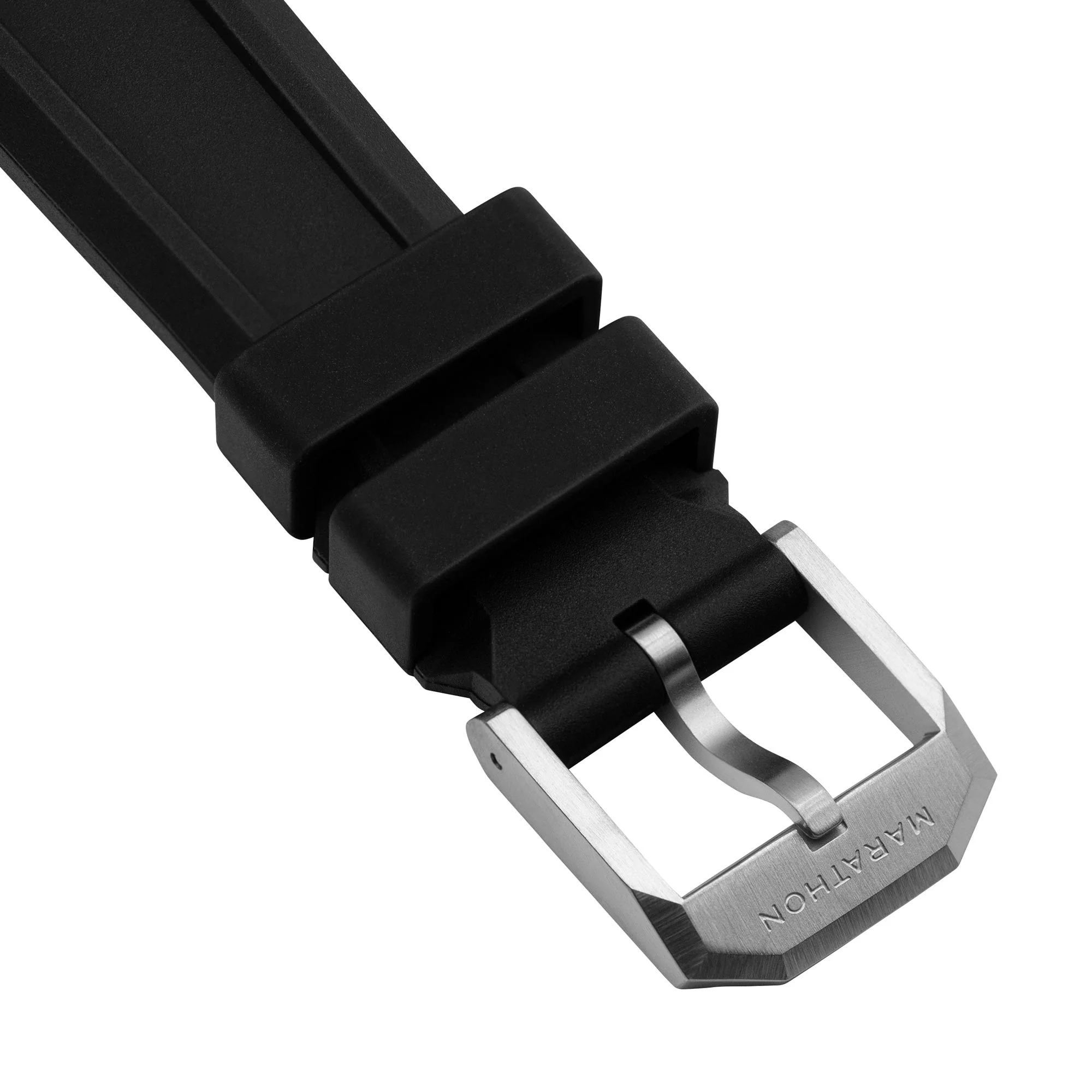 3-Piece Rubber Strap Kit, Black, 18mm