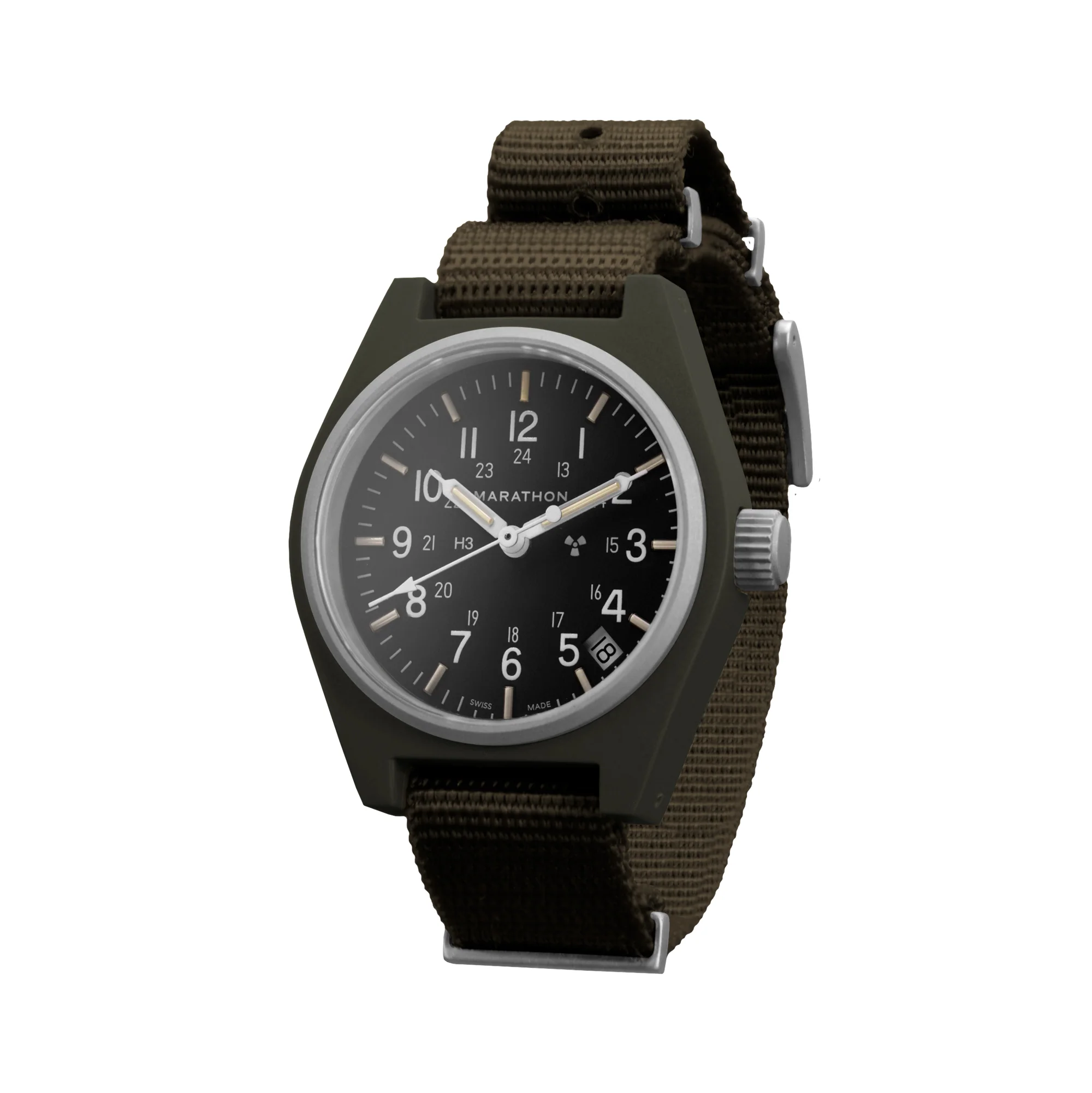34mm Sage Green General Purpose Quartz with Date (GPQ-D)