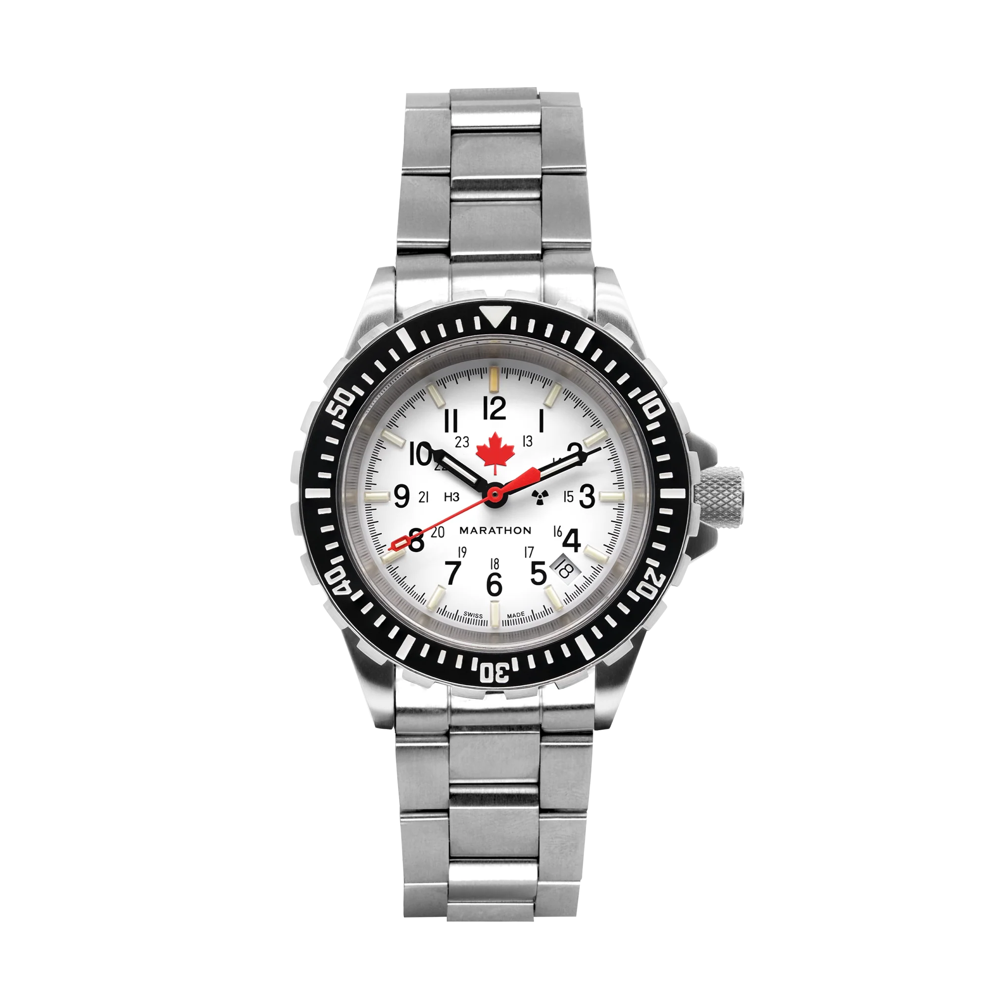 41mm Arctic Red Maple Large Diver’s Automatic (GSAR) with Stainless Steel Bracelet