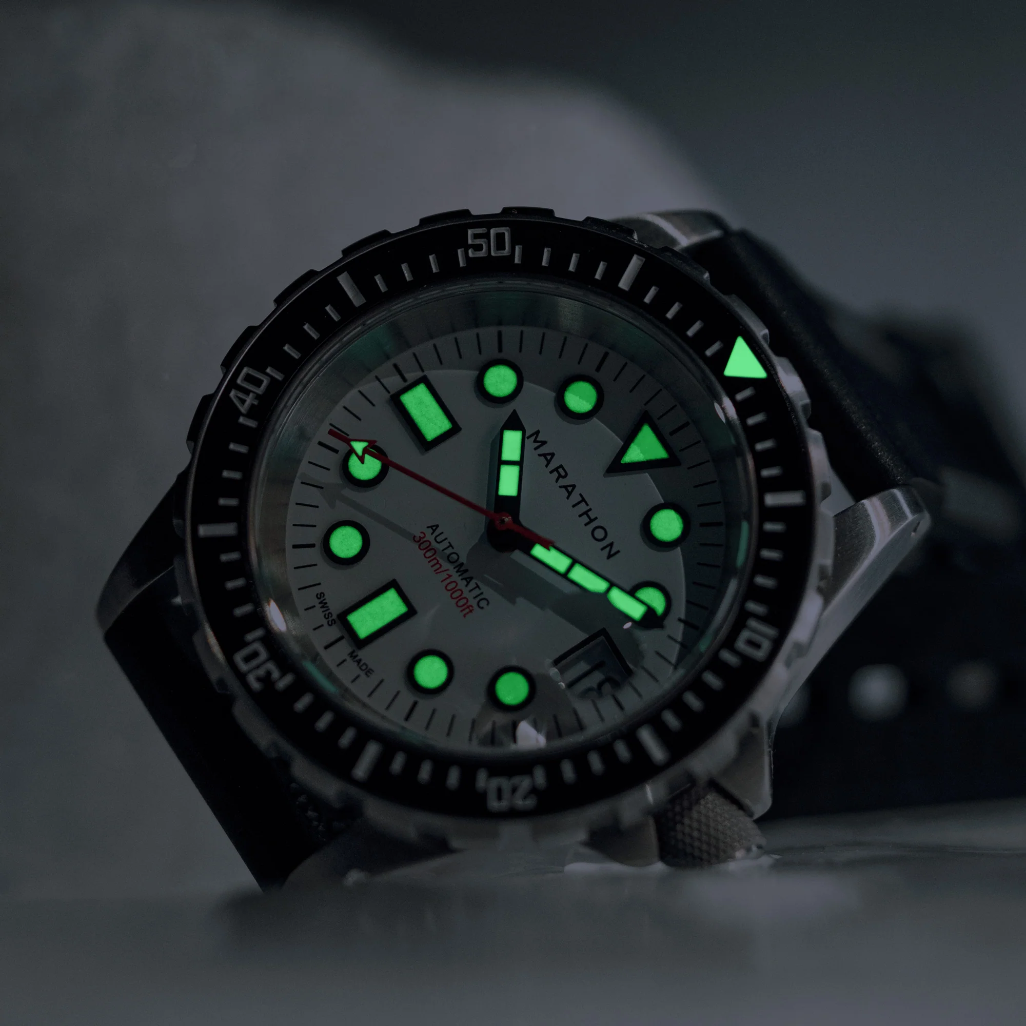 41mm Arctic Original SAR w/ Date on 3-Piece Rubber Strap Kit (OSAR-D)