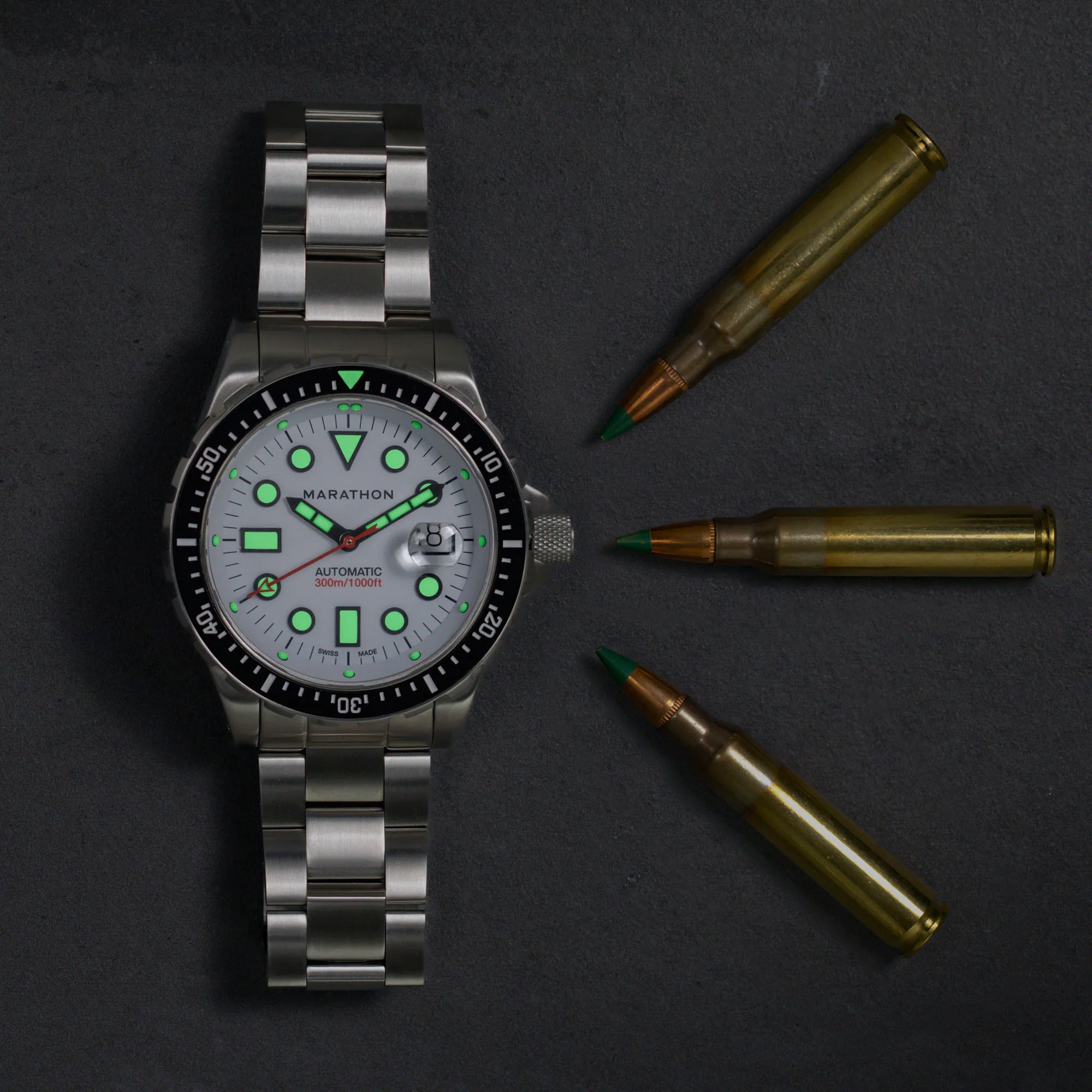 46mm Arctic Original SAR w/ Date with Stainless Steel Bracelet (OSAR-D)