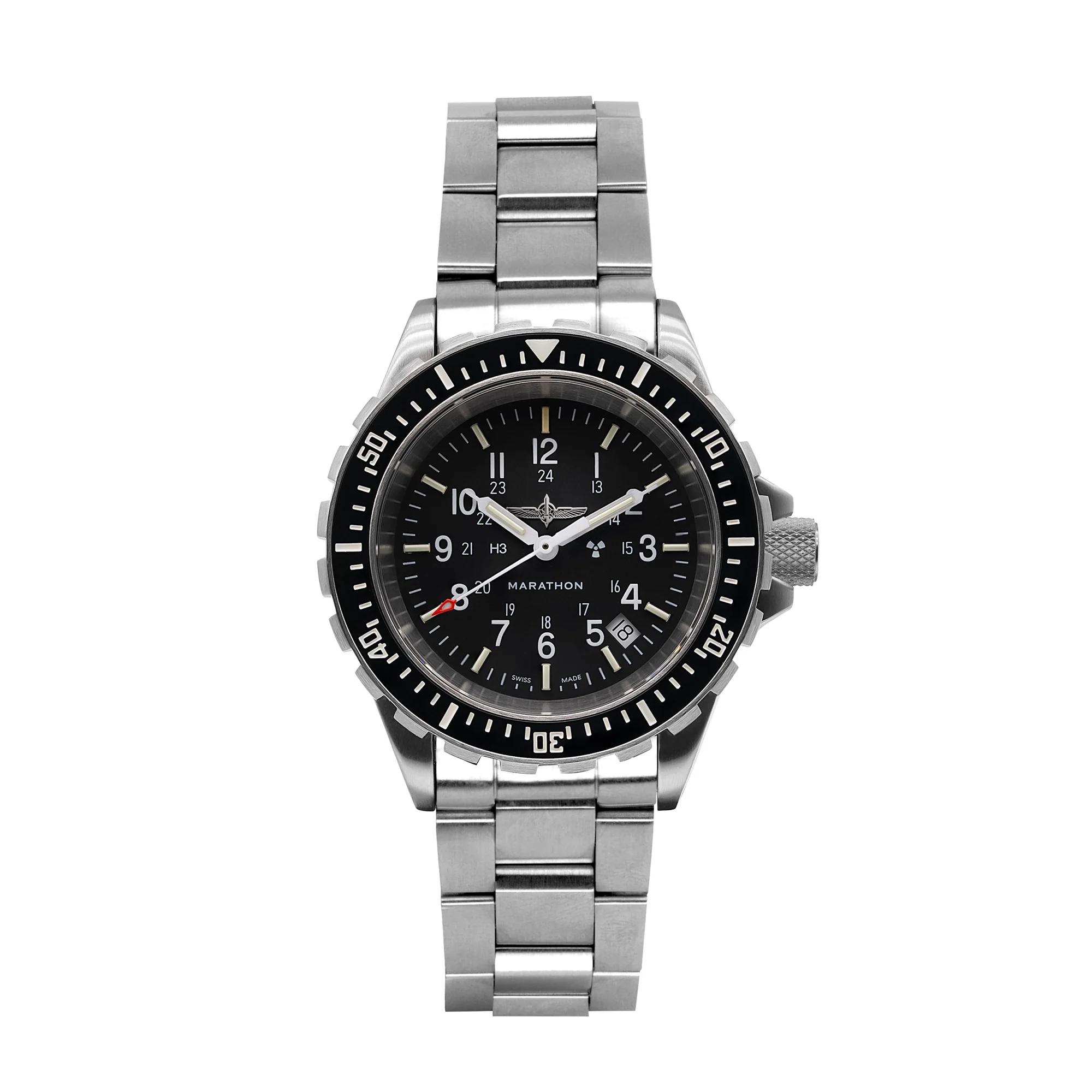 41mm Official Duvdevan Large Diver's Quartz (TSAR) with Stainless Steel Bracelet