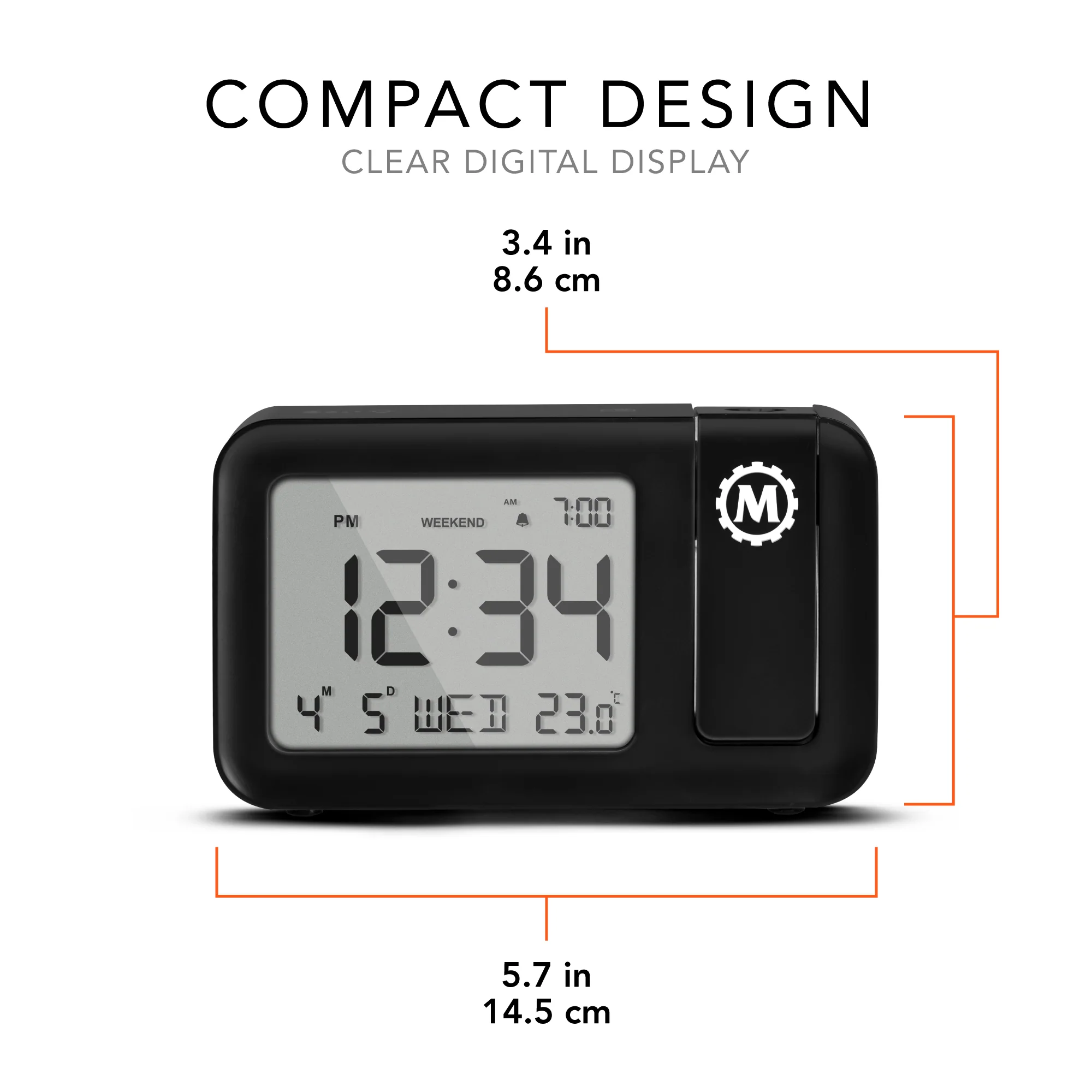 Projection Clock with Large Display and Backlight 10 Projection Clock with Large Display and Backlight