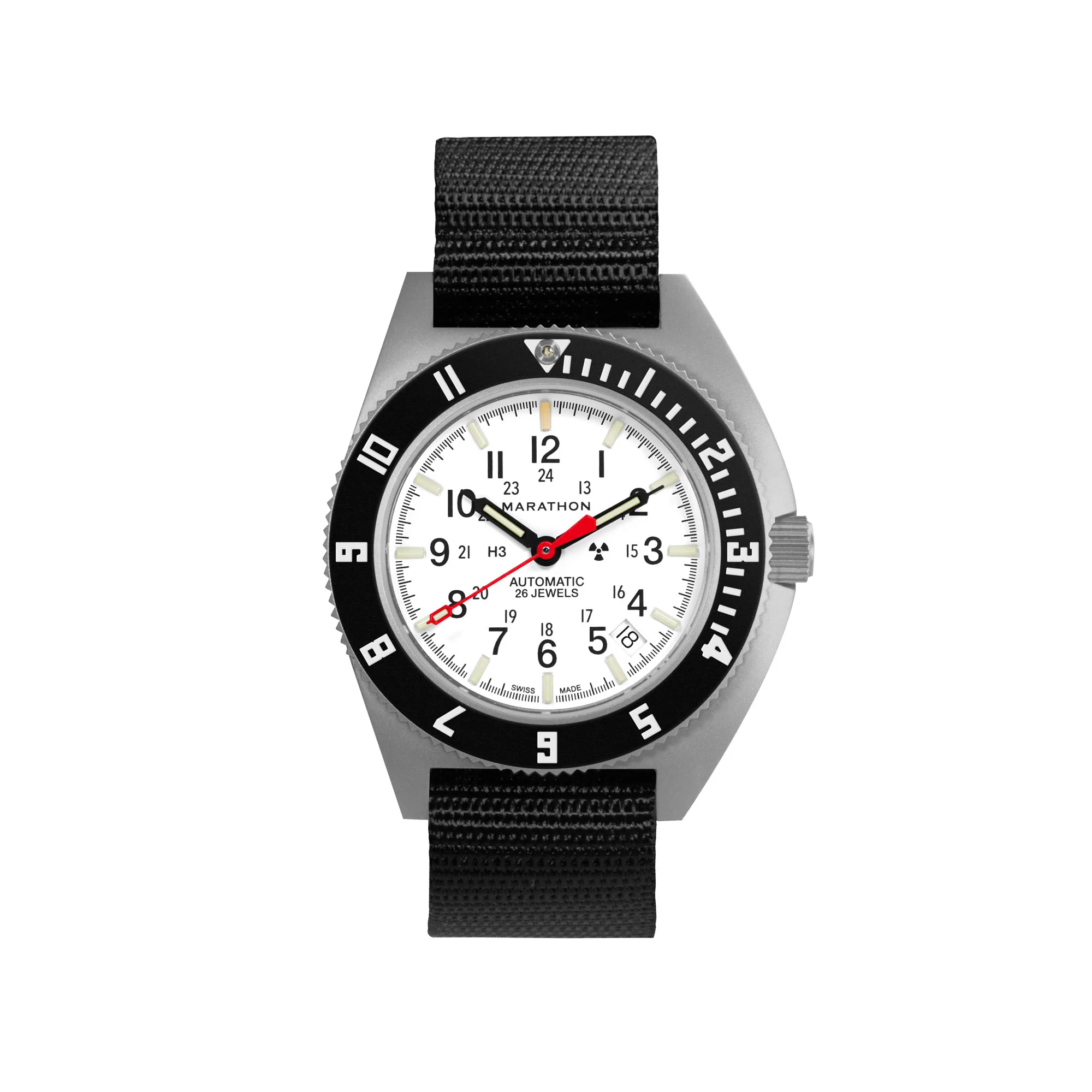 41mm Arctic Steel Navigator w/ Date Automatic (Arctic SSNAV-D Auto) on Ballistic Nylon 1 41mm Arctic Steel Navigator w/ Date Automatic (Arctic SSNAV-D Auto) on Ballistic Nylon