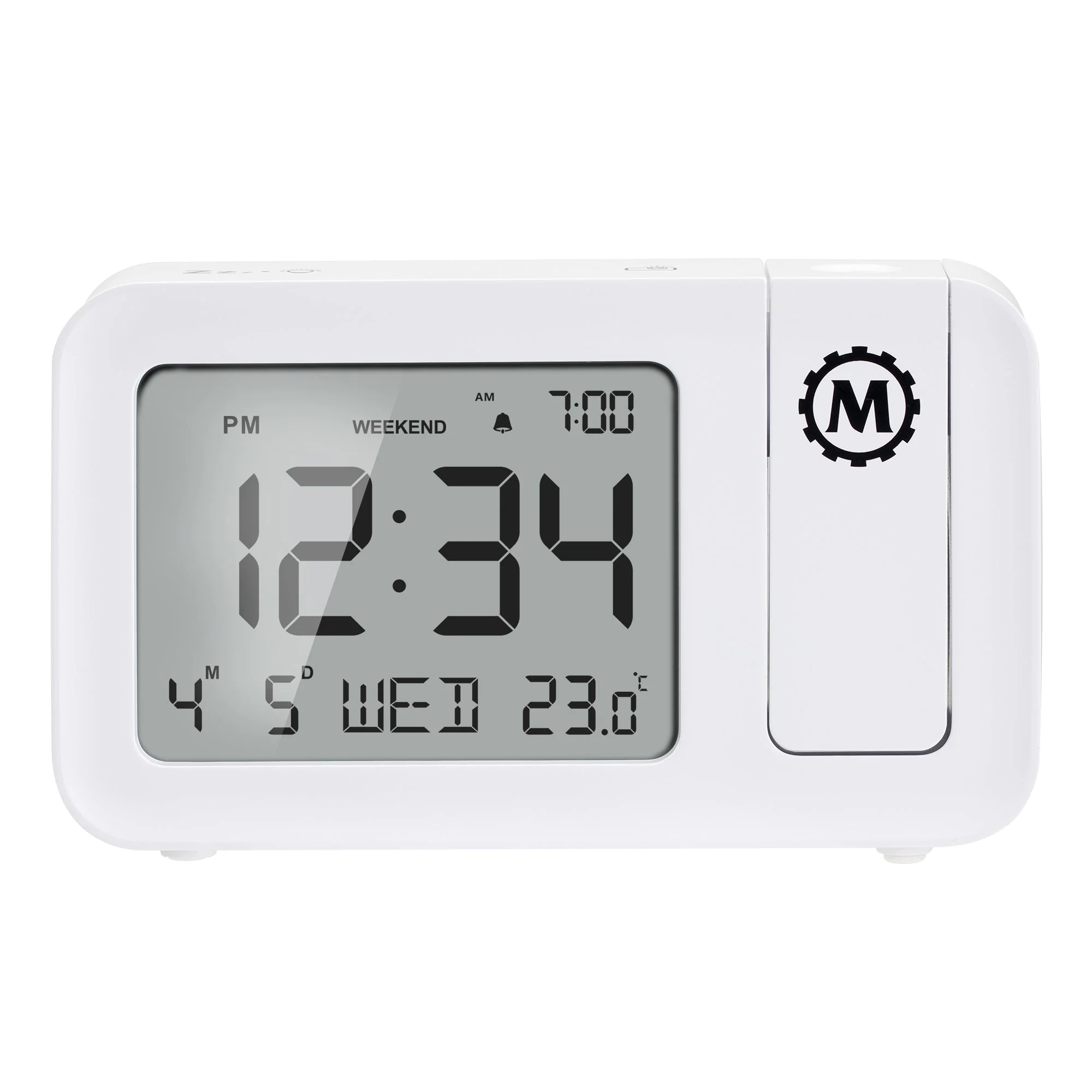 Projection Clock with Large Display and Backlight