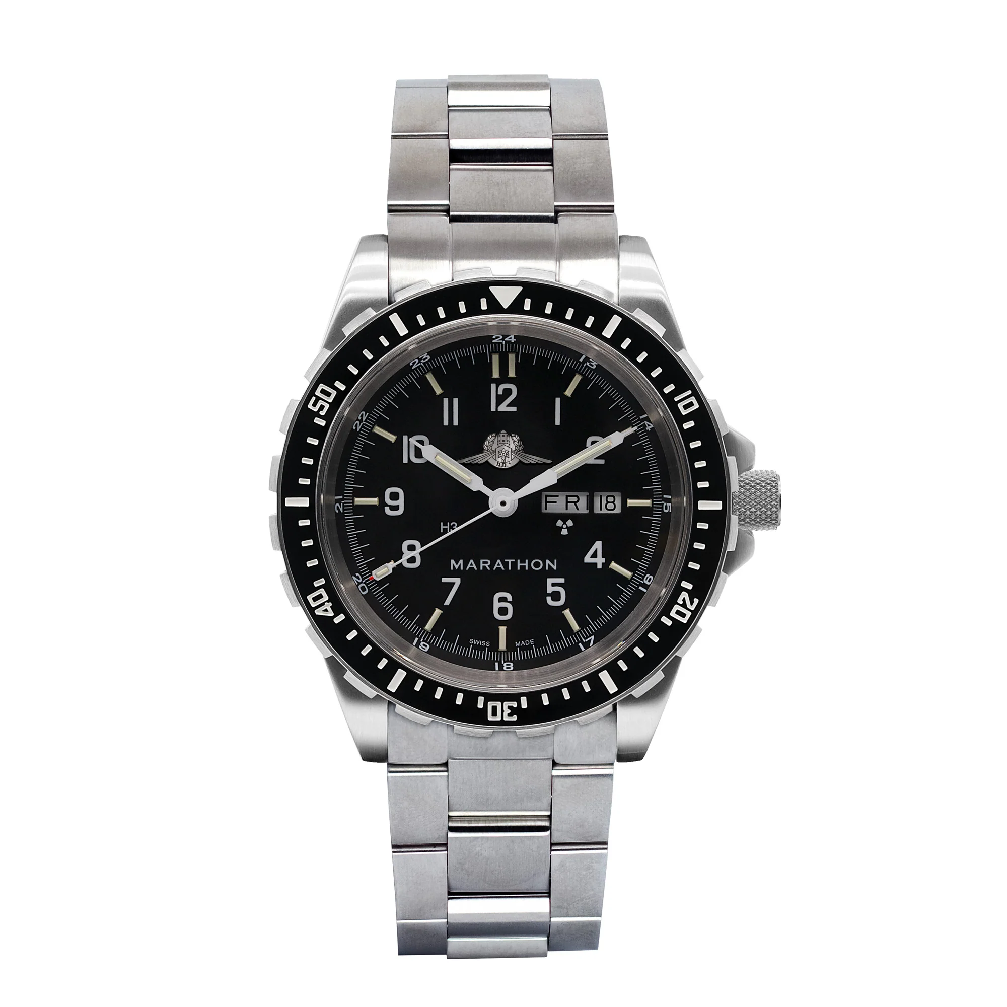 46mm Official IDF YAMAM™ Jumbo Day/Date Automatic (JDD) with Stainless Steel Bracelet 1 46mm Official IDF YAMAM™ Jumbo Day/Date Automatic (JDD) with Stainless Steel Bracelet