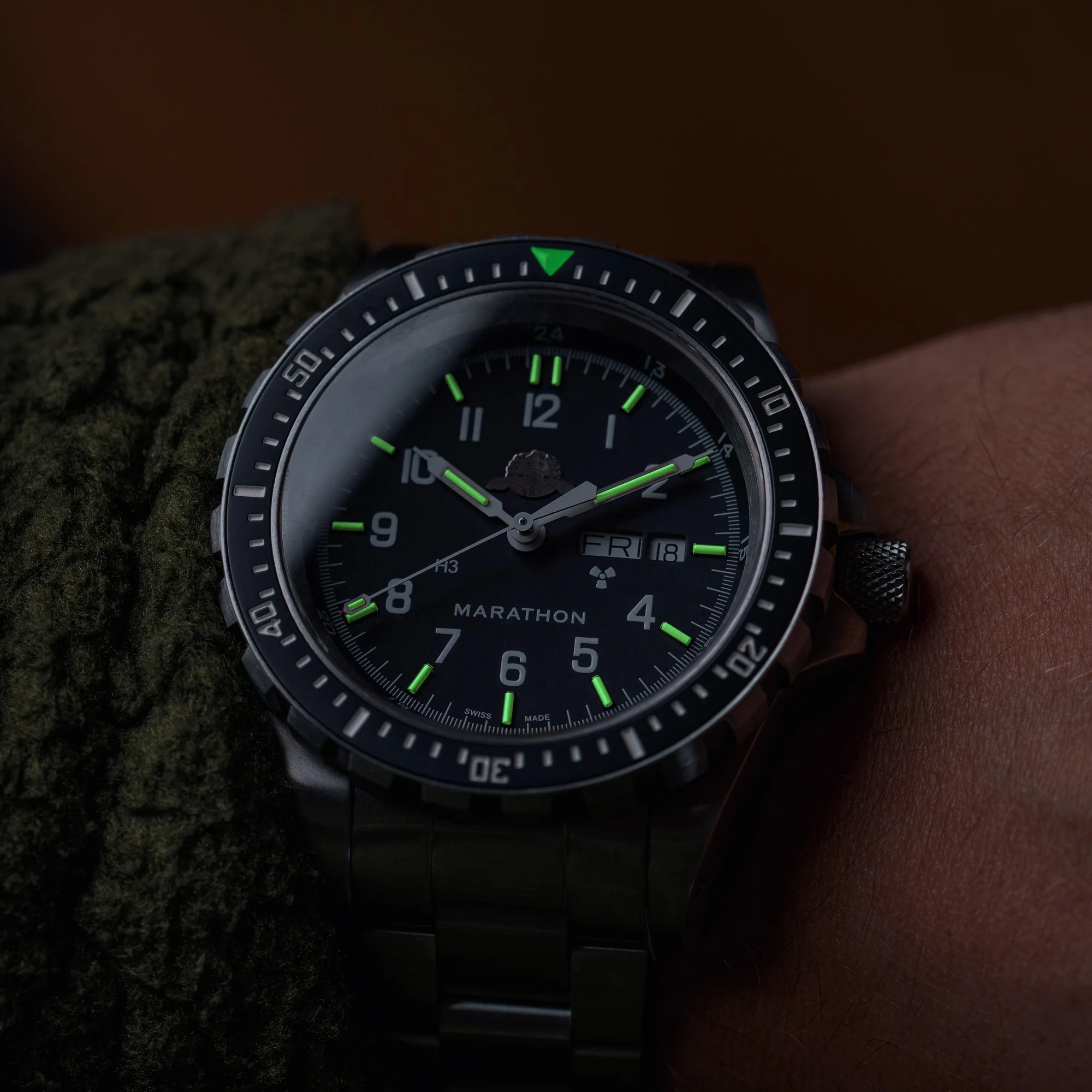 46mm Official IDF YAMAM™ Jumbo Day/Date Automatic (JDD) with Stainless Steel Bracelet 2 46mm Official IDF YAMAM™ Jumbo Day/Date Automatic (JDD) with Stainless Steel Bracelet