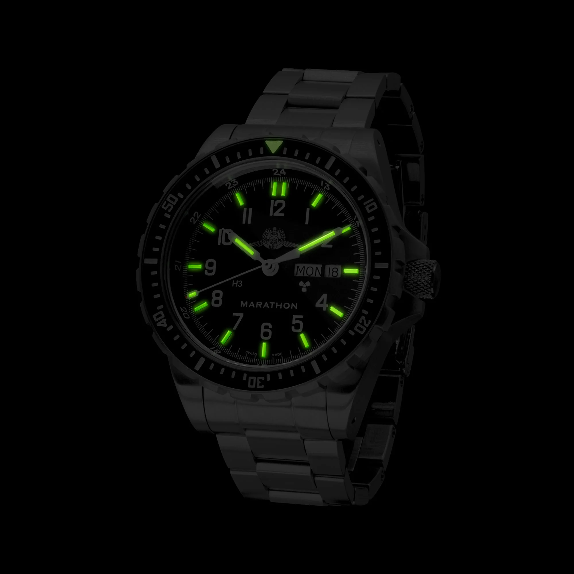 46mm Official IDF YAMAM™ Jumbo Day/Date Automatic (JDD) with Stainless Steel Bracelet 4 46mm Official IDF YAMAM™ Jumbo Day/Date Automatic (JDD) with Stainless Steel Bracelet