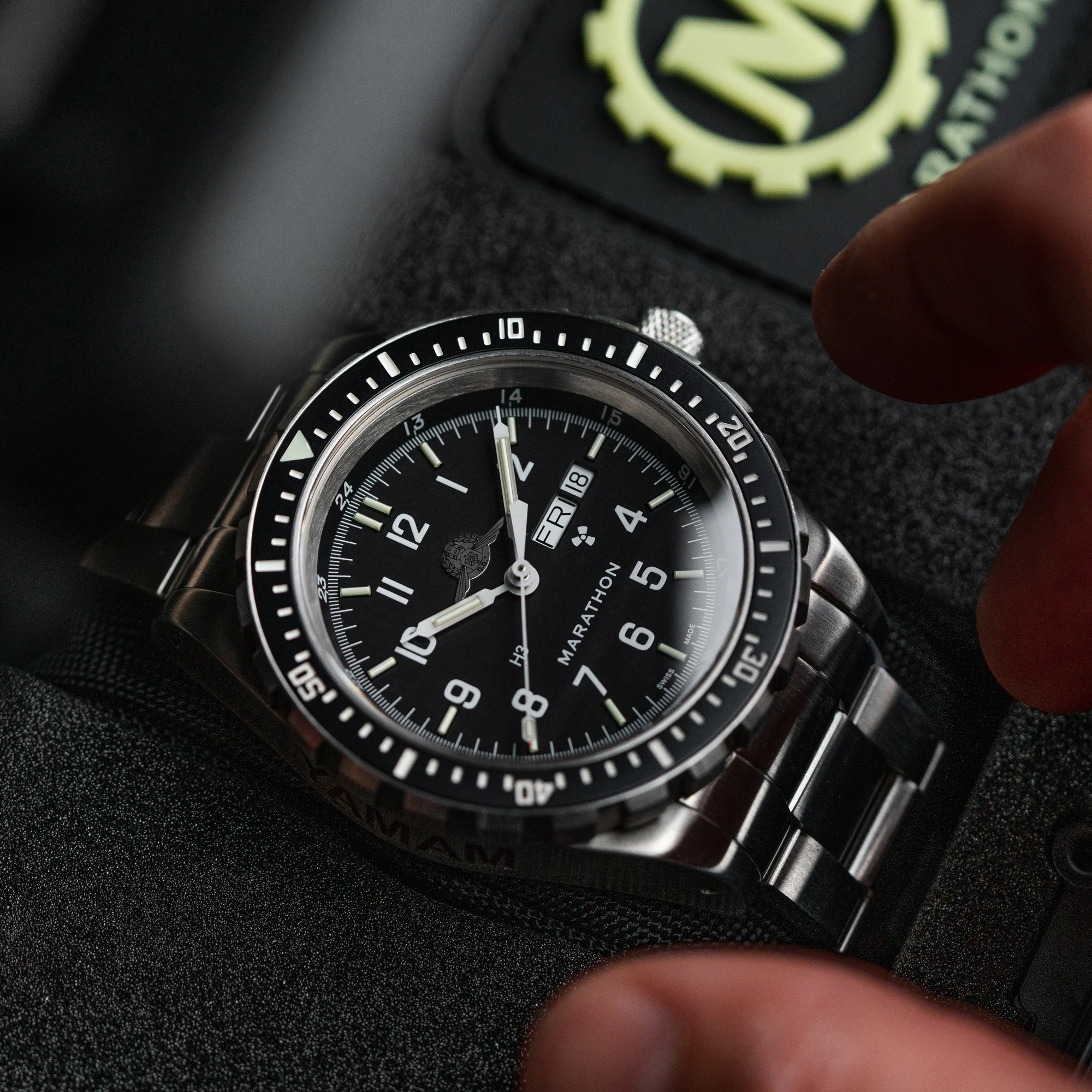 46mm Official IDF YAMAM™ Jumbo Day/Date Automatic (JDD) with Stainless Steel Bracelet 7 46mm Official IDF YAMAM™ Jumbo Day/Date Automatic (JDD) with Stainless Steel Bracelet