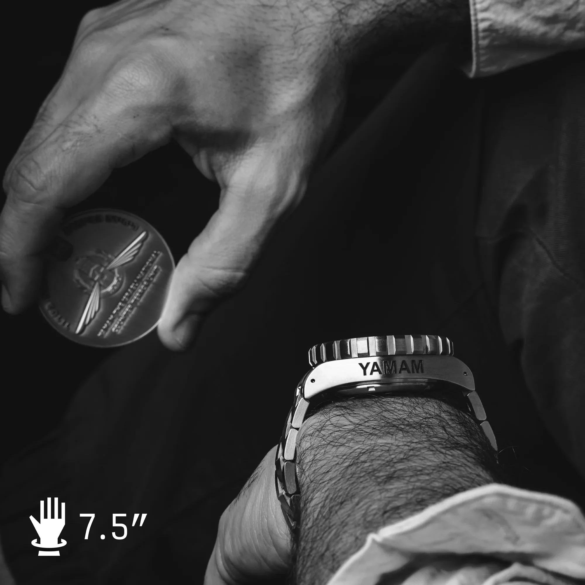 46mm Official IDF YAMAM™ Jumbo Day/Date Automatic (JDD) with Stainless Steel Bracelet 8 46mm Official IDF YAMAM™ Jumbo Day/Date Automatic (JDD) with Stainless Steel Bracelet