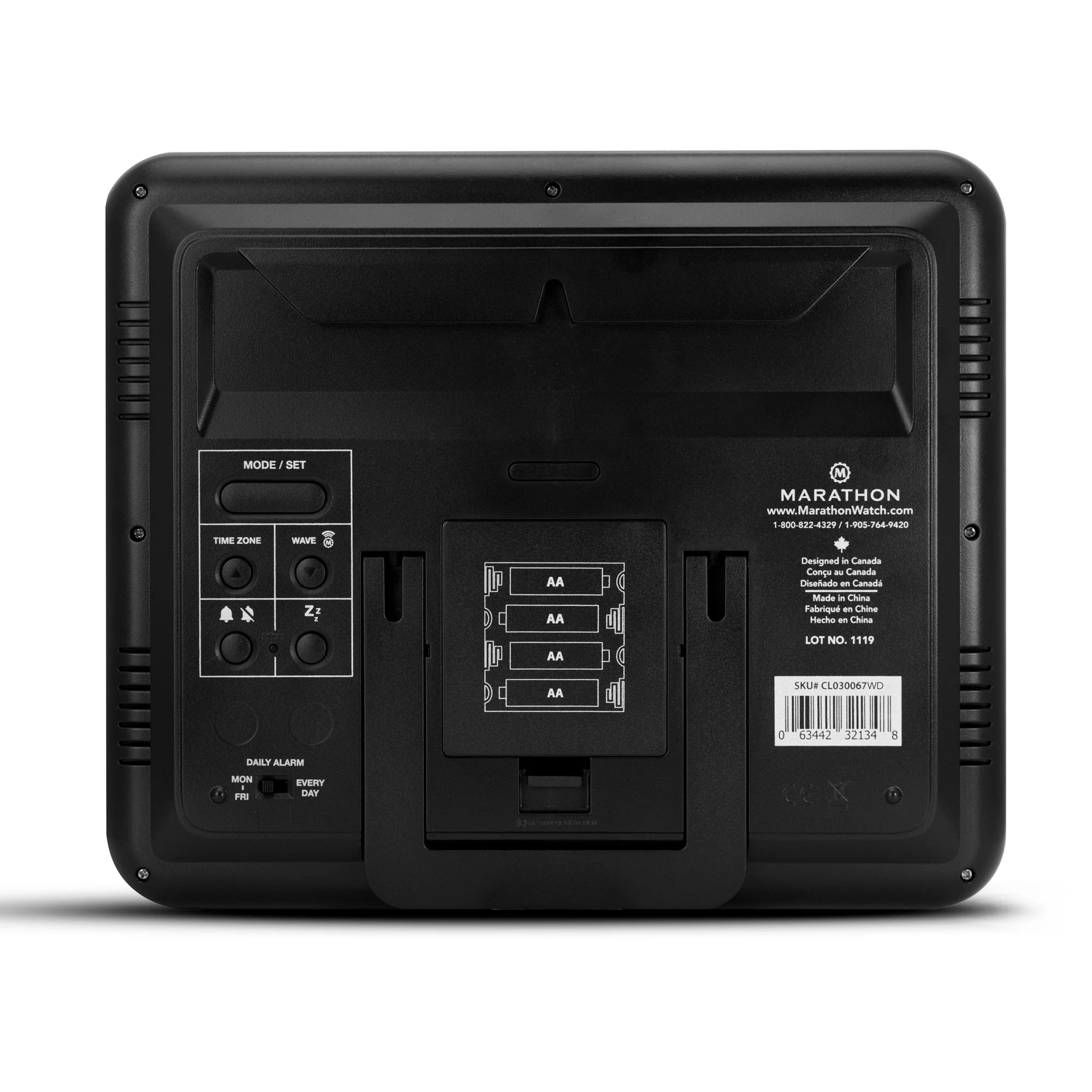 Slim Self-Setting Wall Clock with Full Calendar Display, Temperature & Humidity 8 Slim Self-Setting Wall Clock with Full Calendar Display, Temperature & Humidity