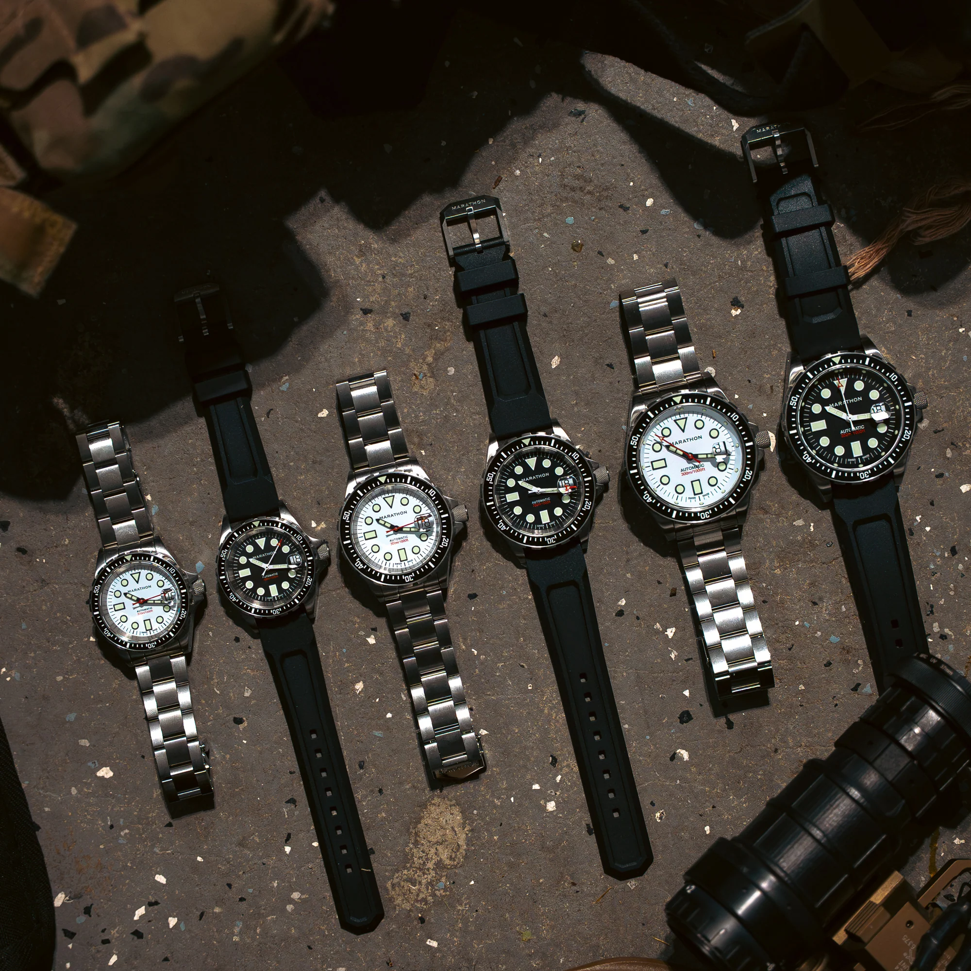 46mm Arctic Original SAR w/ Date on 3-Piece Rubber Strap Kit (OSAR-D)