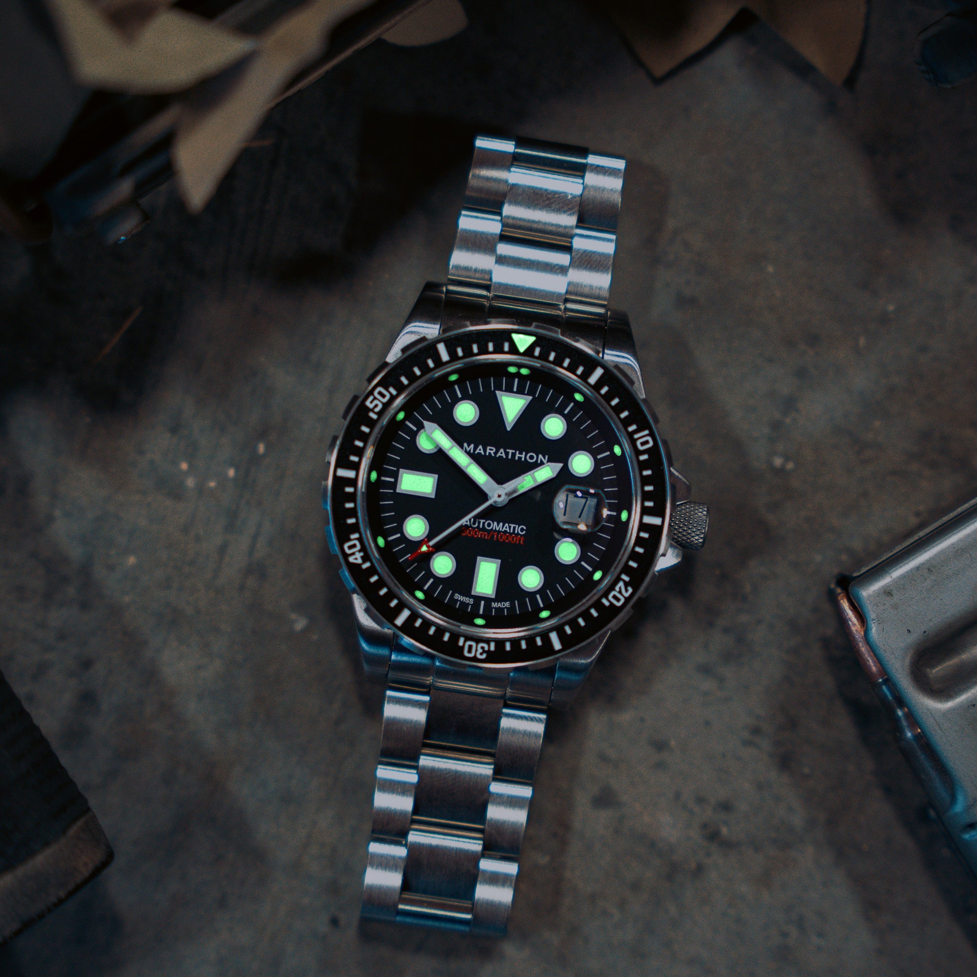 46mm Original SAR w/ Date with Stainless Steel Bracelet (OSAR-D)