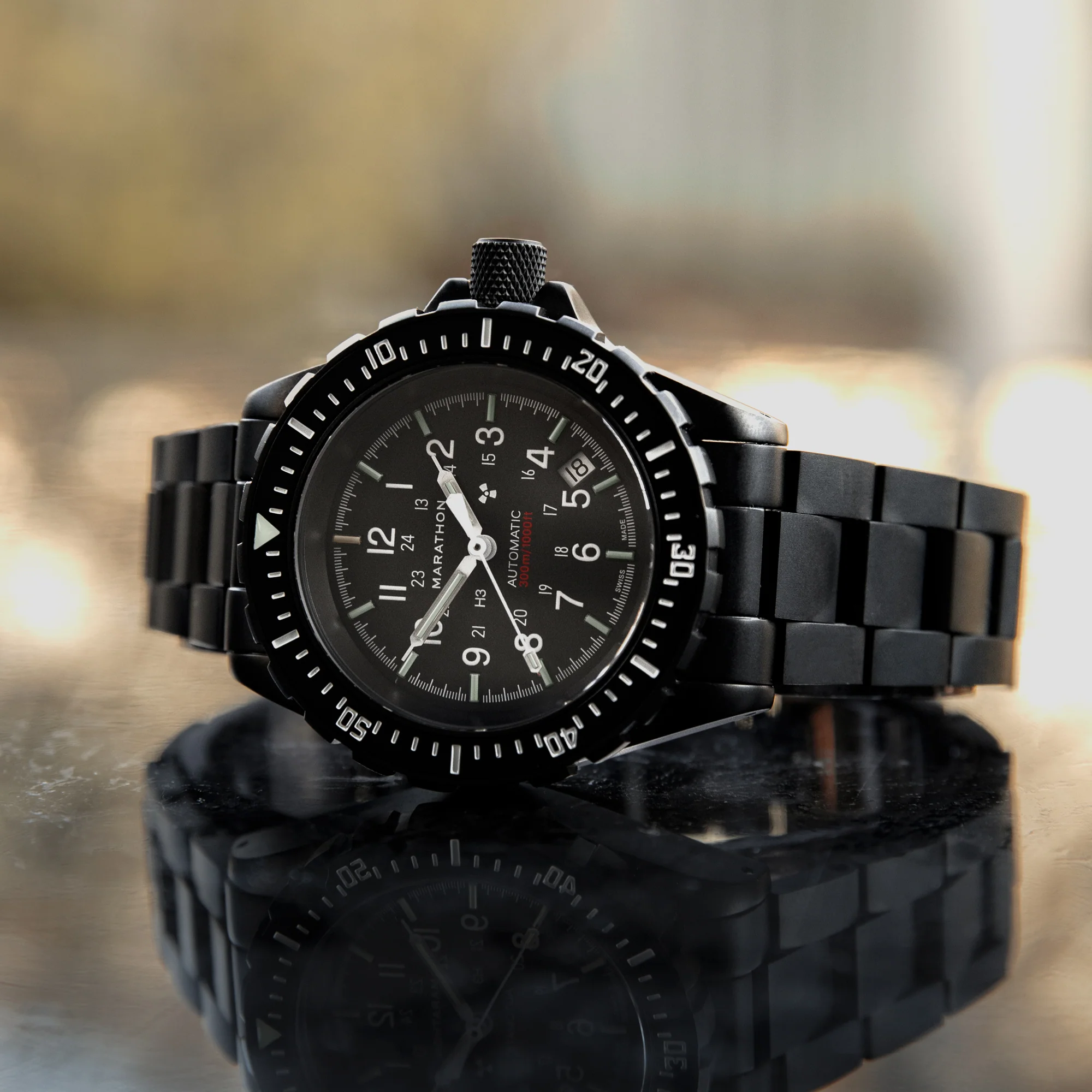 20mm Anthracite Stainless Steel Bracelet (For Large Dive)