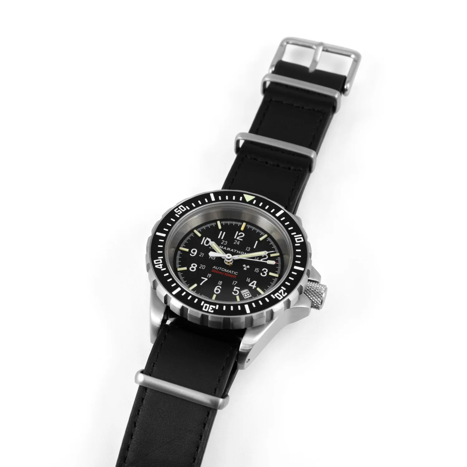 Leather DEFSTAN Strap, Black, 20mm 2 Leather DEFSTAN Strap, Black, 20mm
