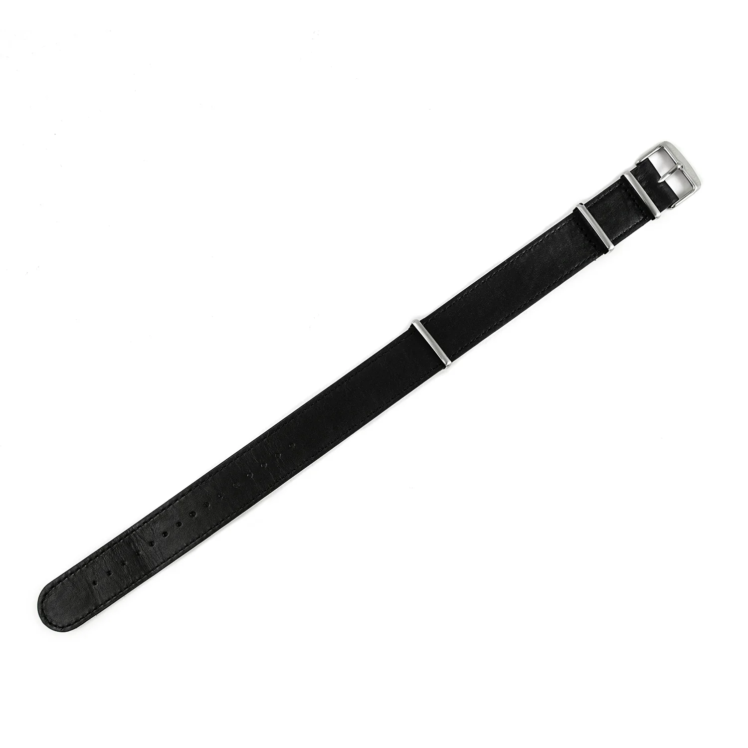 Leather DEFSTAN Strap, Black, 20mm 4 Leather DEFSTAN Strap, Black, 20mm
