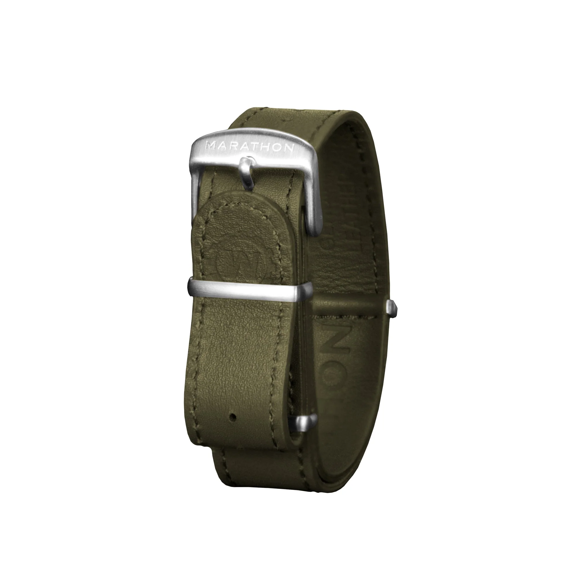 Leather DEFSTAN Strap, Olive Green, 22mm 1 Leather DEFSTAN Strap, Olive Green, 22mm