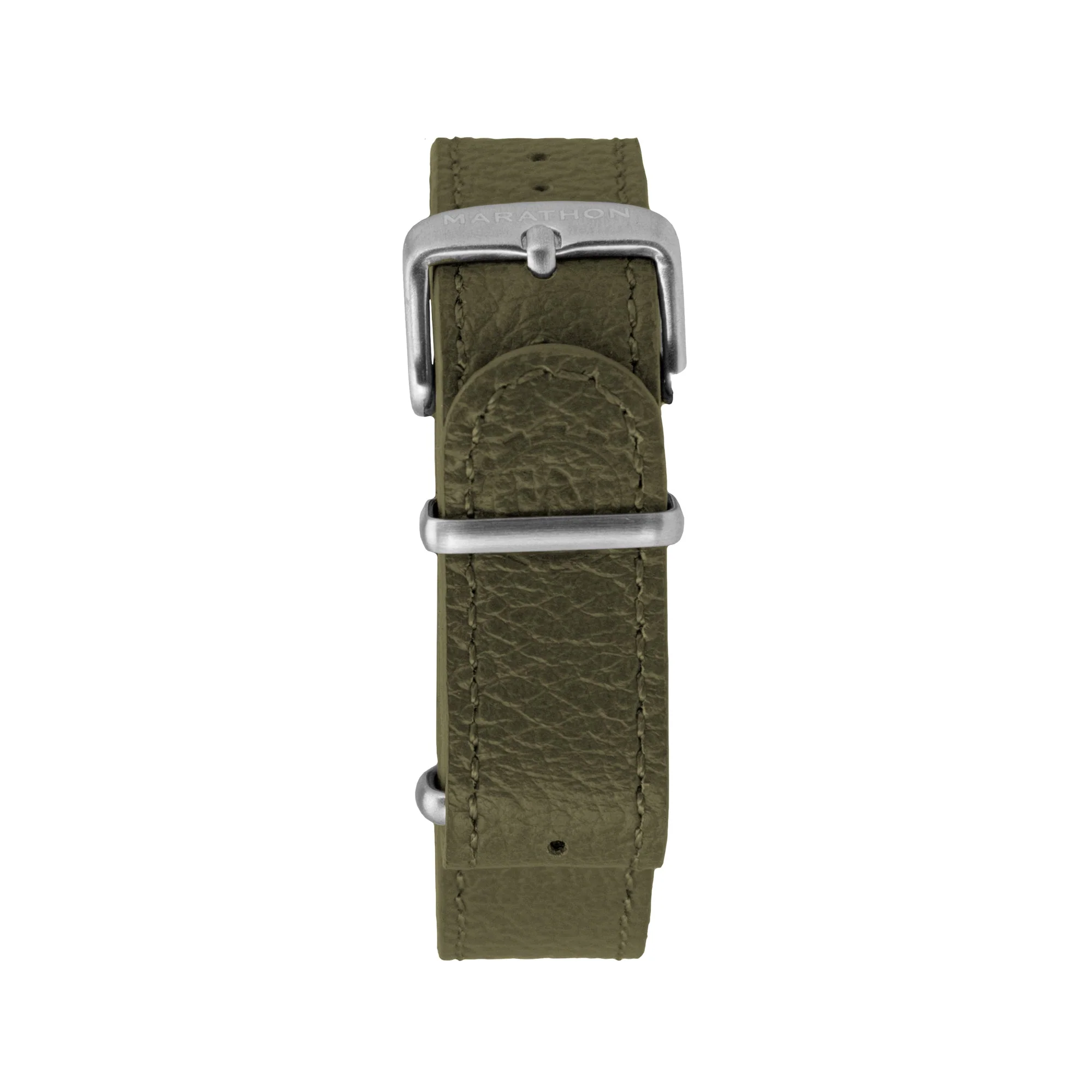 Leather DEFSTAN Strap, Olive Green, 22mm 5 Leather DEFSTAN Strap, Olive Green, 22mm