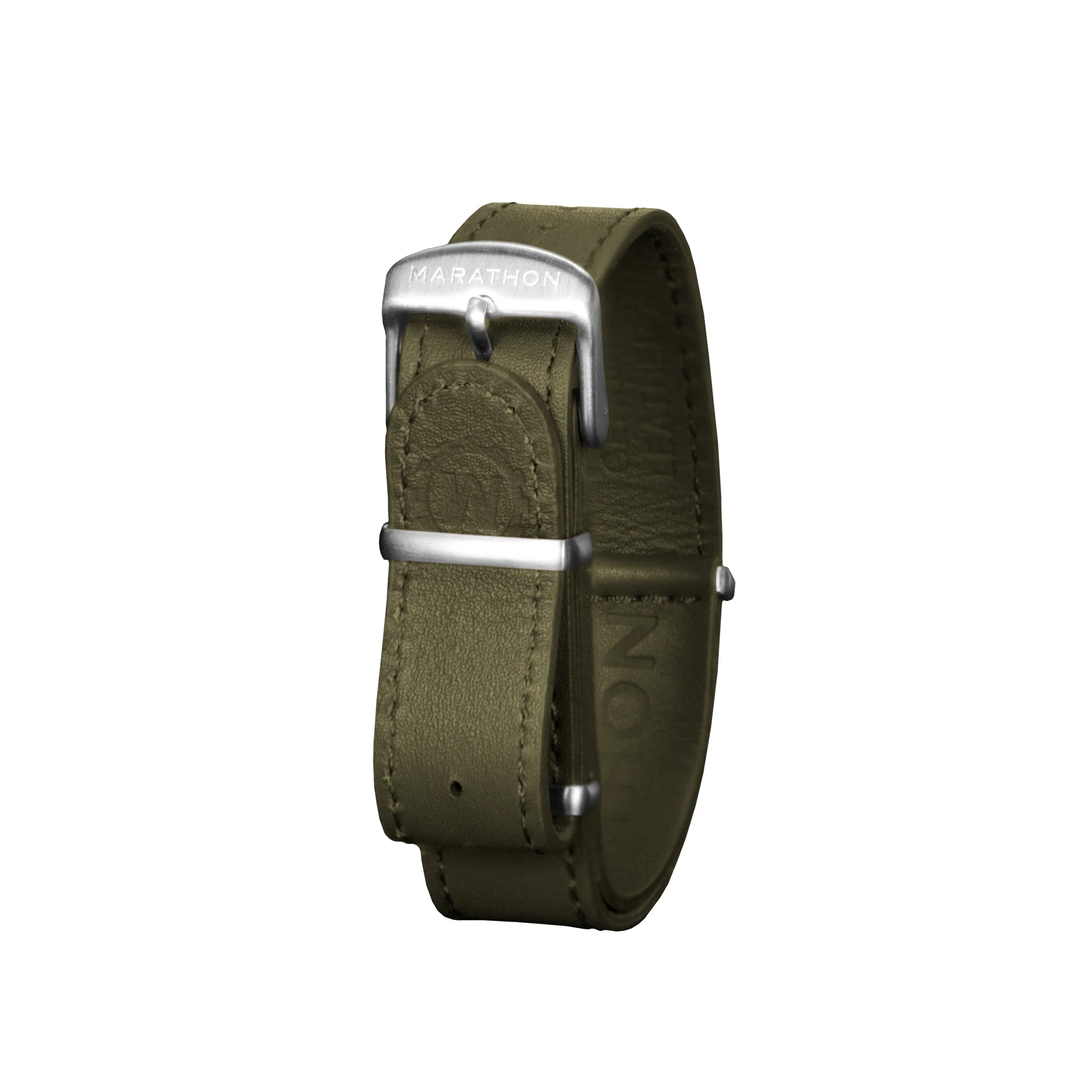 Leather DEFSTAN Strap, Olive Green, 16mm 1 Leather DEFSTAN Strap, Olive Green, 16mm