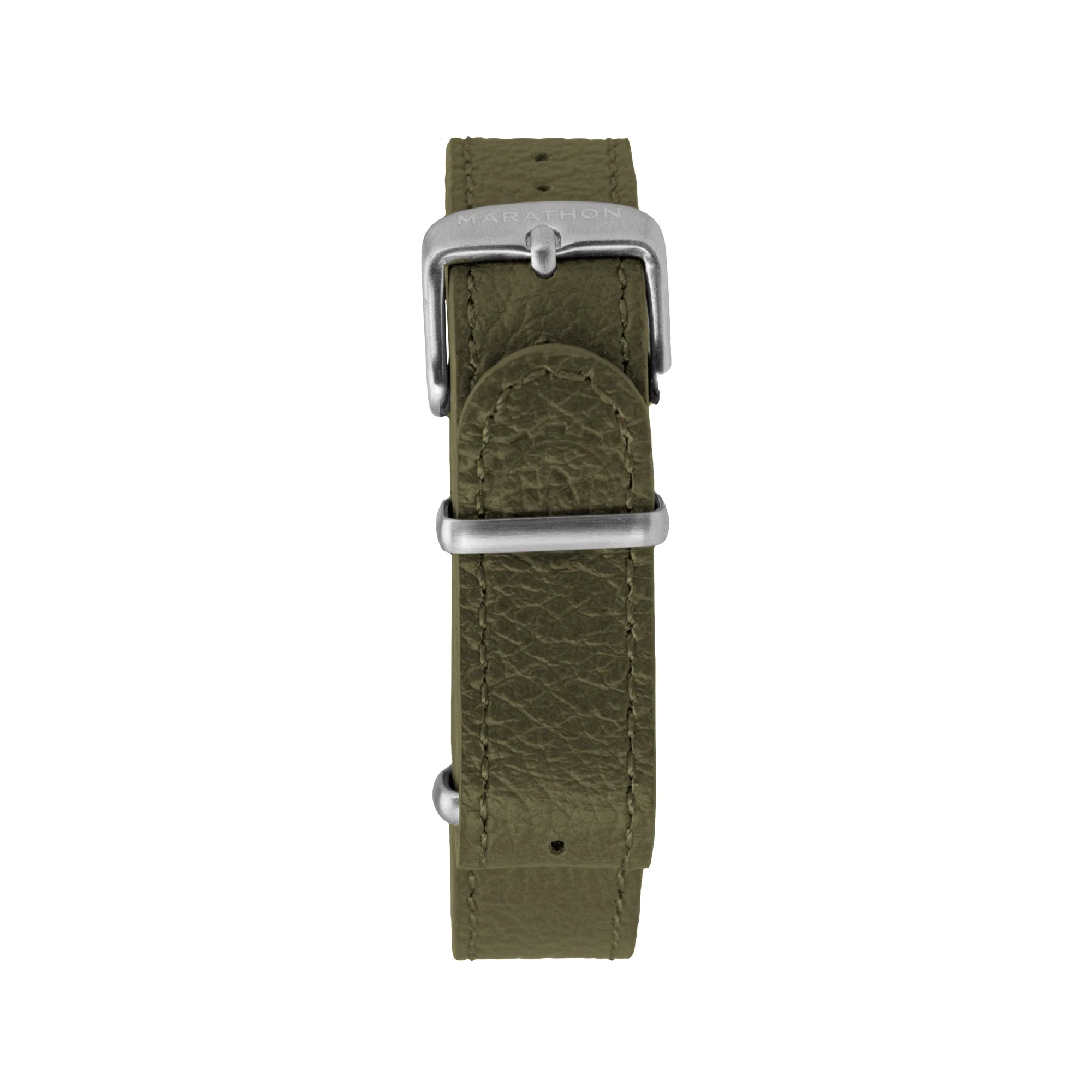 Leather DEFSTAN Strap, Olive Green, 16mm 5 Leather DEFSTAN Strap, Olive Green, 16mm