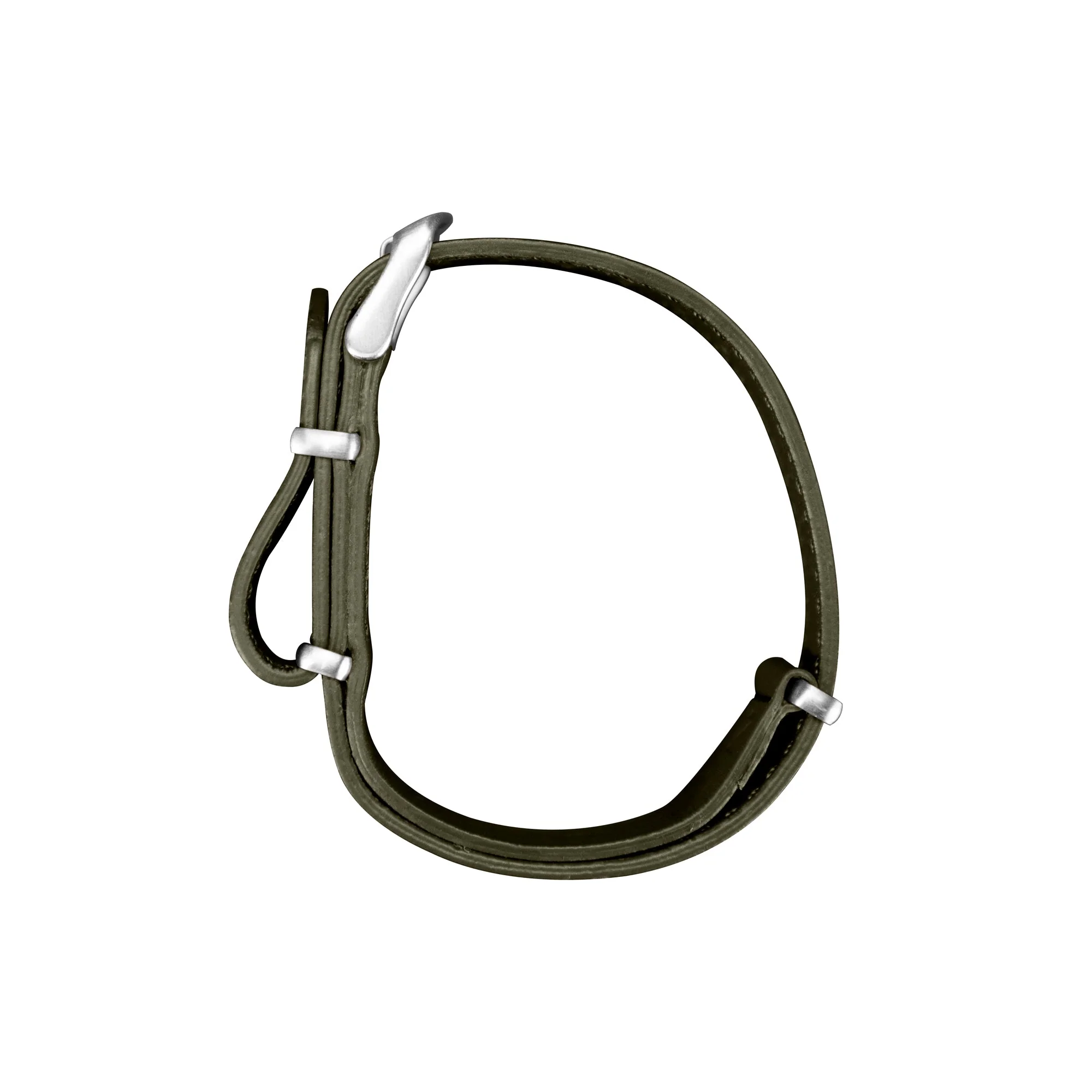 Leather DEFSTAN Strap, Olive Green, 16mm 6 Leather DEFSTAN Strap, Olive Green, 16mm