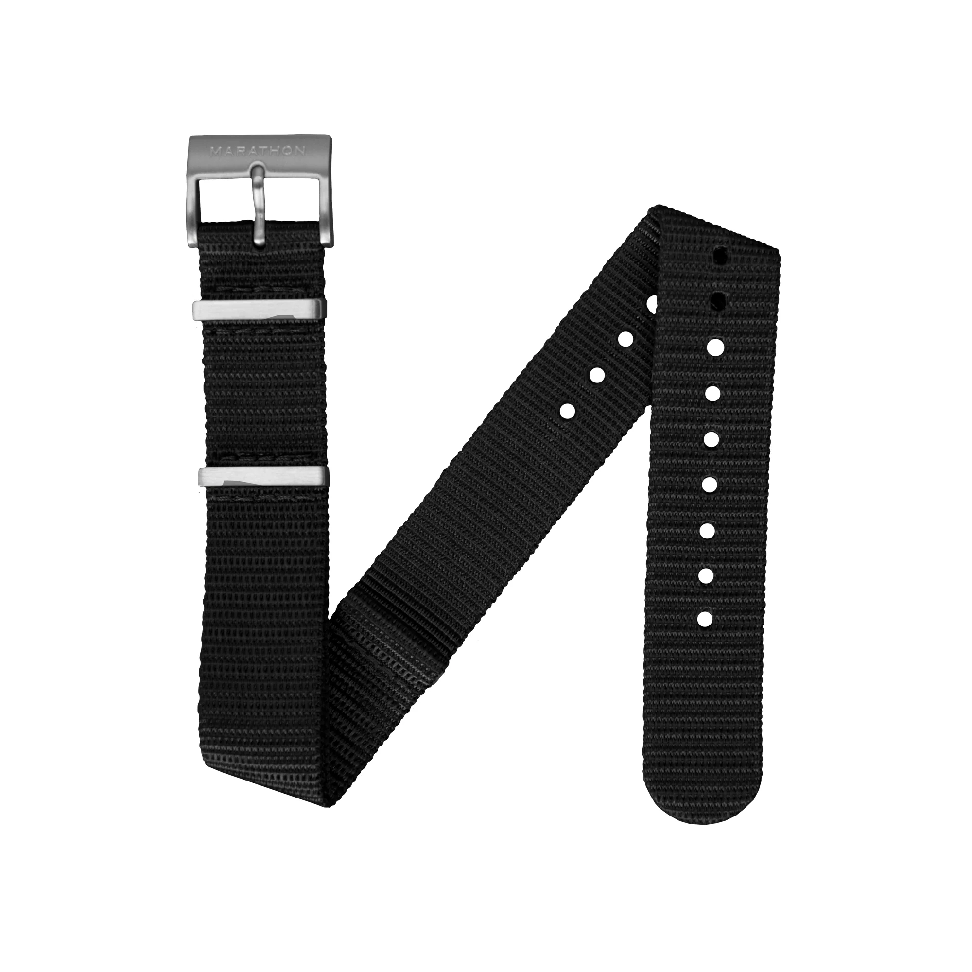 Nylon DEFSTAN Strap, Black, 18mm 3 Nylon DEFSTAN Strap, Black, 18mm