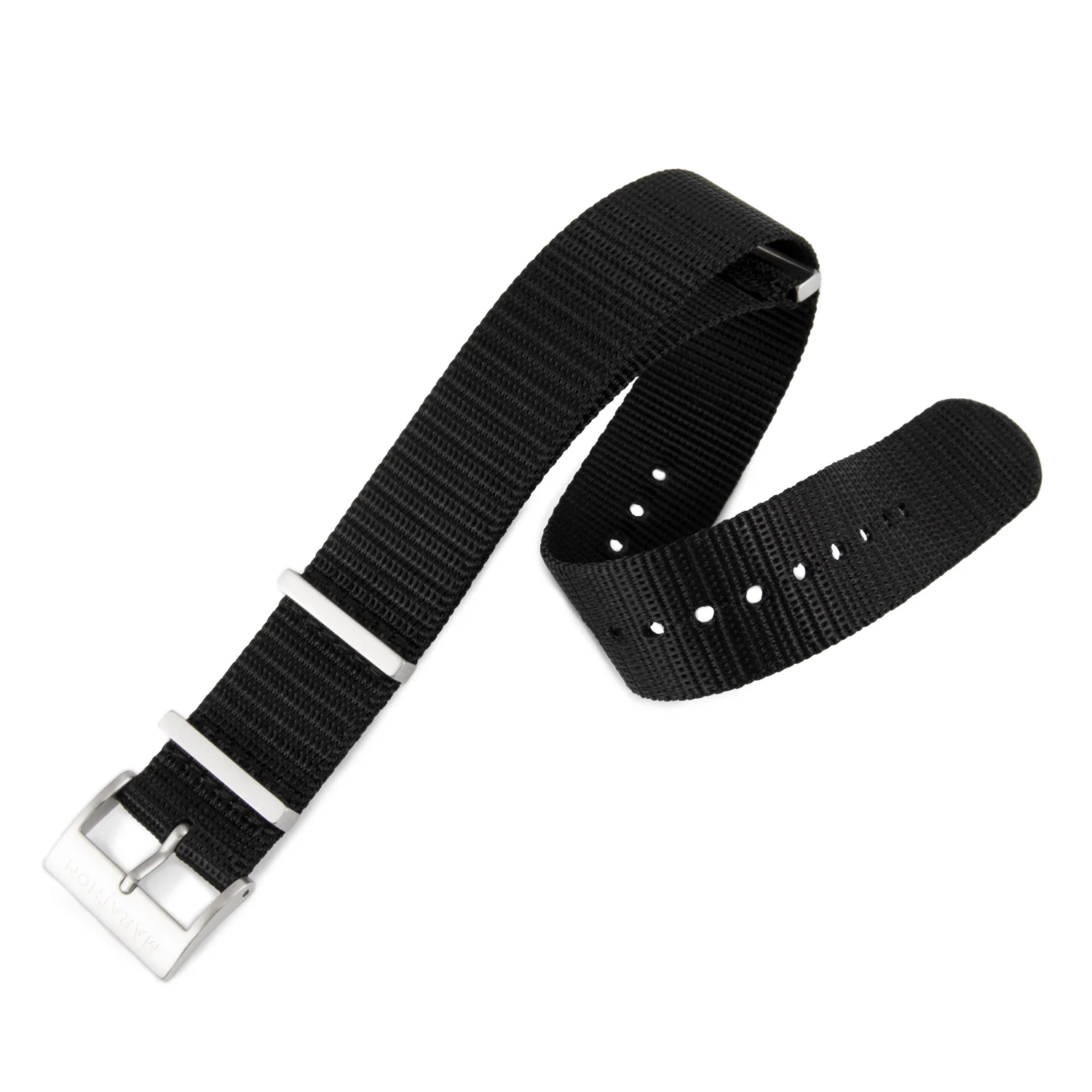 Nylon DEFSTAN Strap, Black, 18mm 4 Nylon DEFSTAN Strap, Black, 18mm
