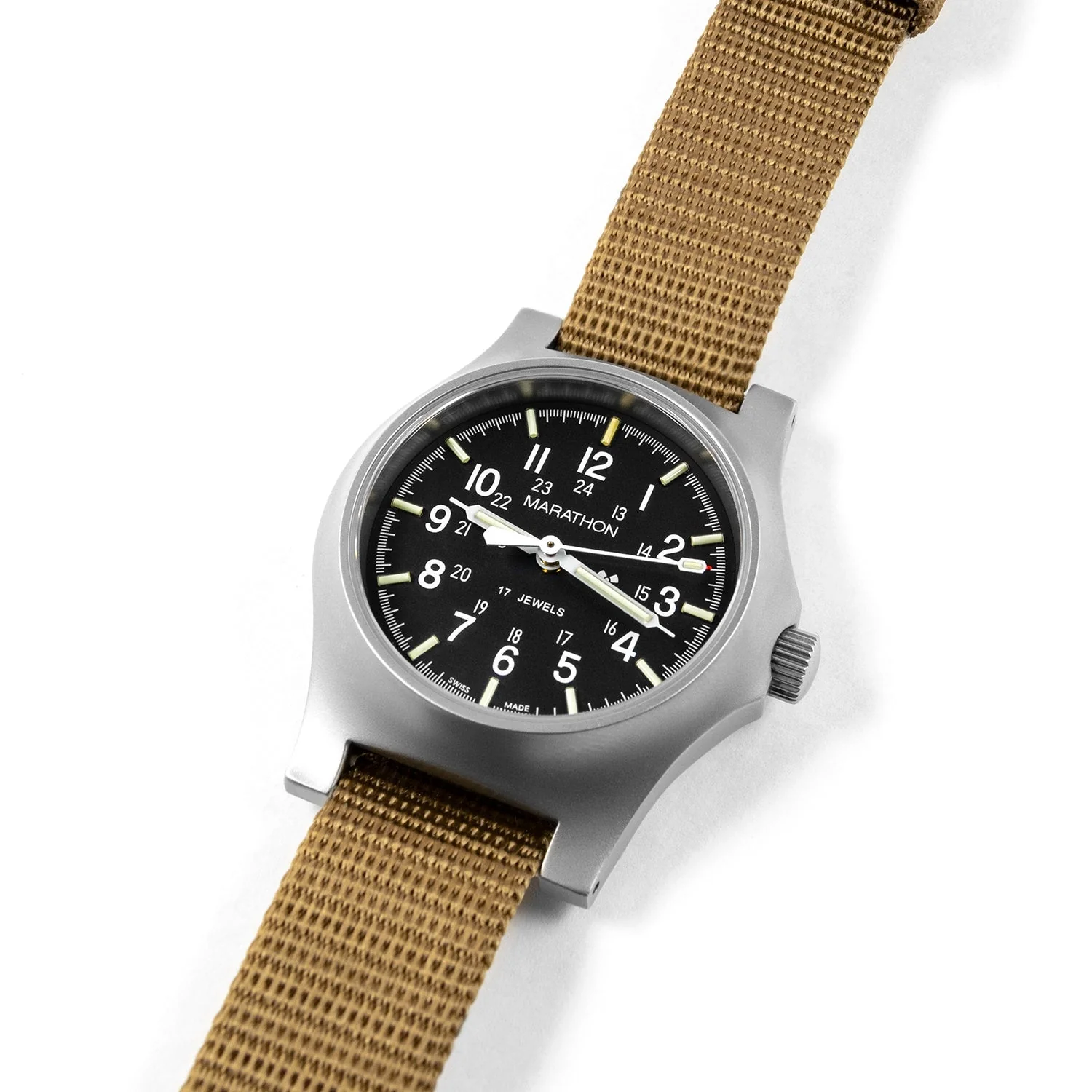 Desert Tan Extra Long 16mm Ballistic Nylon Strap