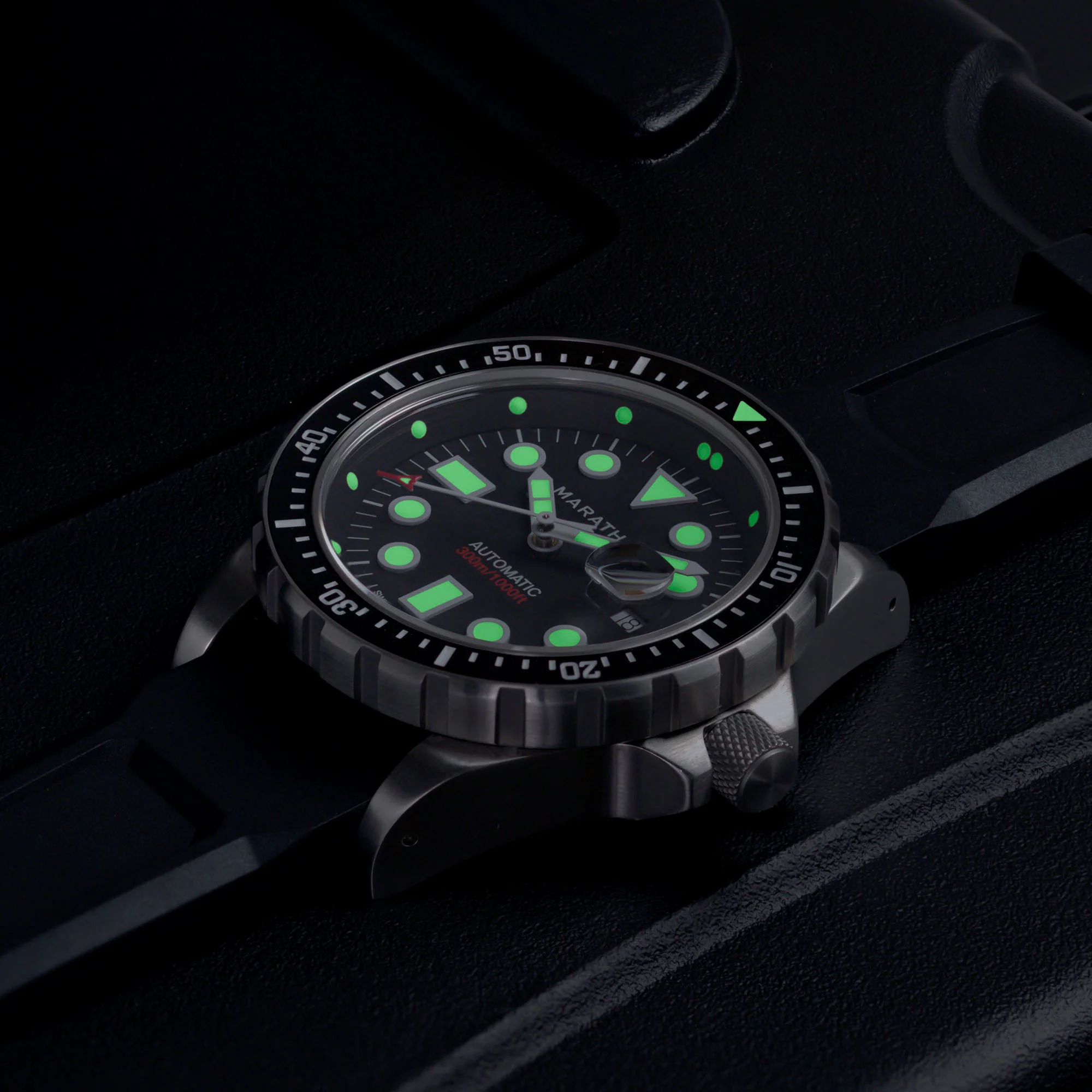 46mm Original SAR w/ Date on 3-Piece Rubber Strap Kit (OSAR-D)
