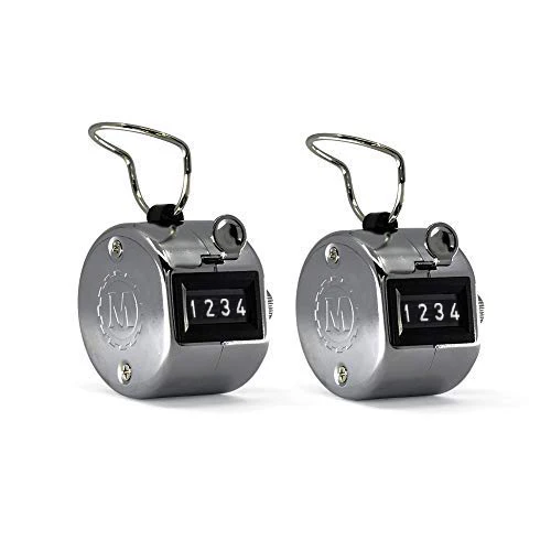 Chrome Handheld Tally Counter with Finger Ring 51 Chrome Handheld Tally Counter with Finger Ring