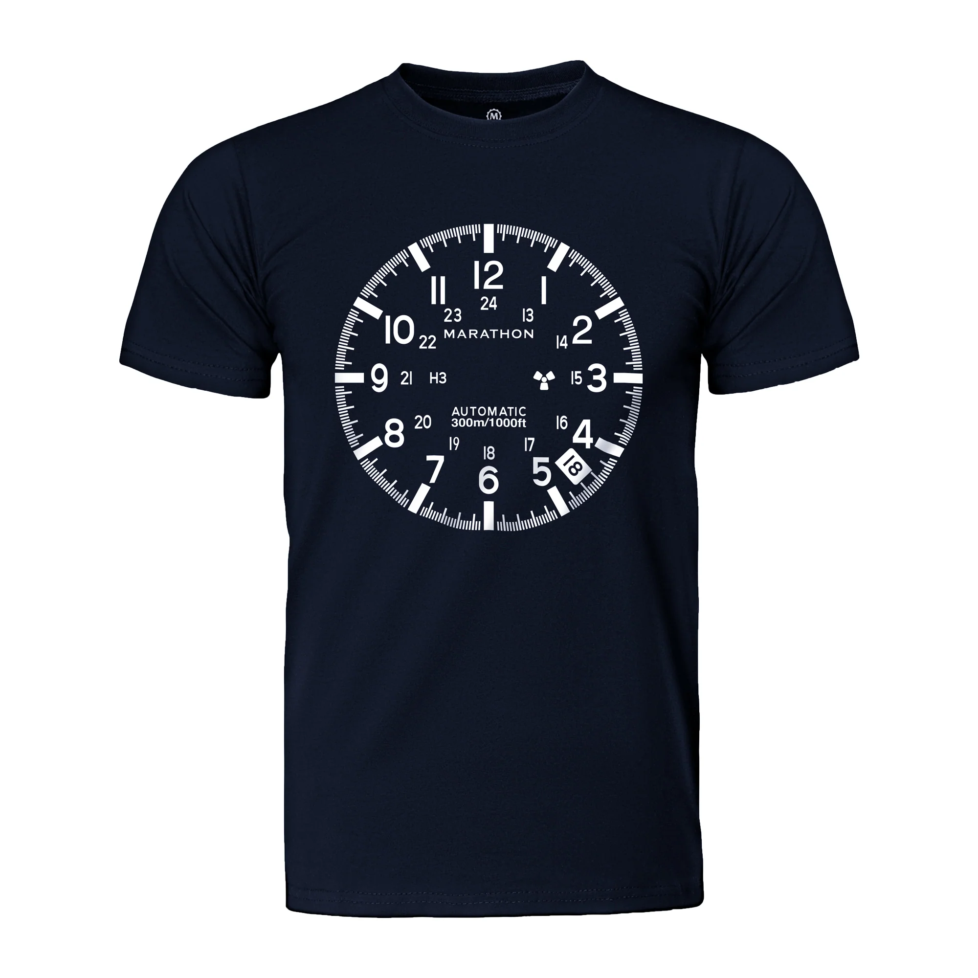 Slim Fit Navy Blue Marathon Watch GSAR T-Shirt