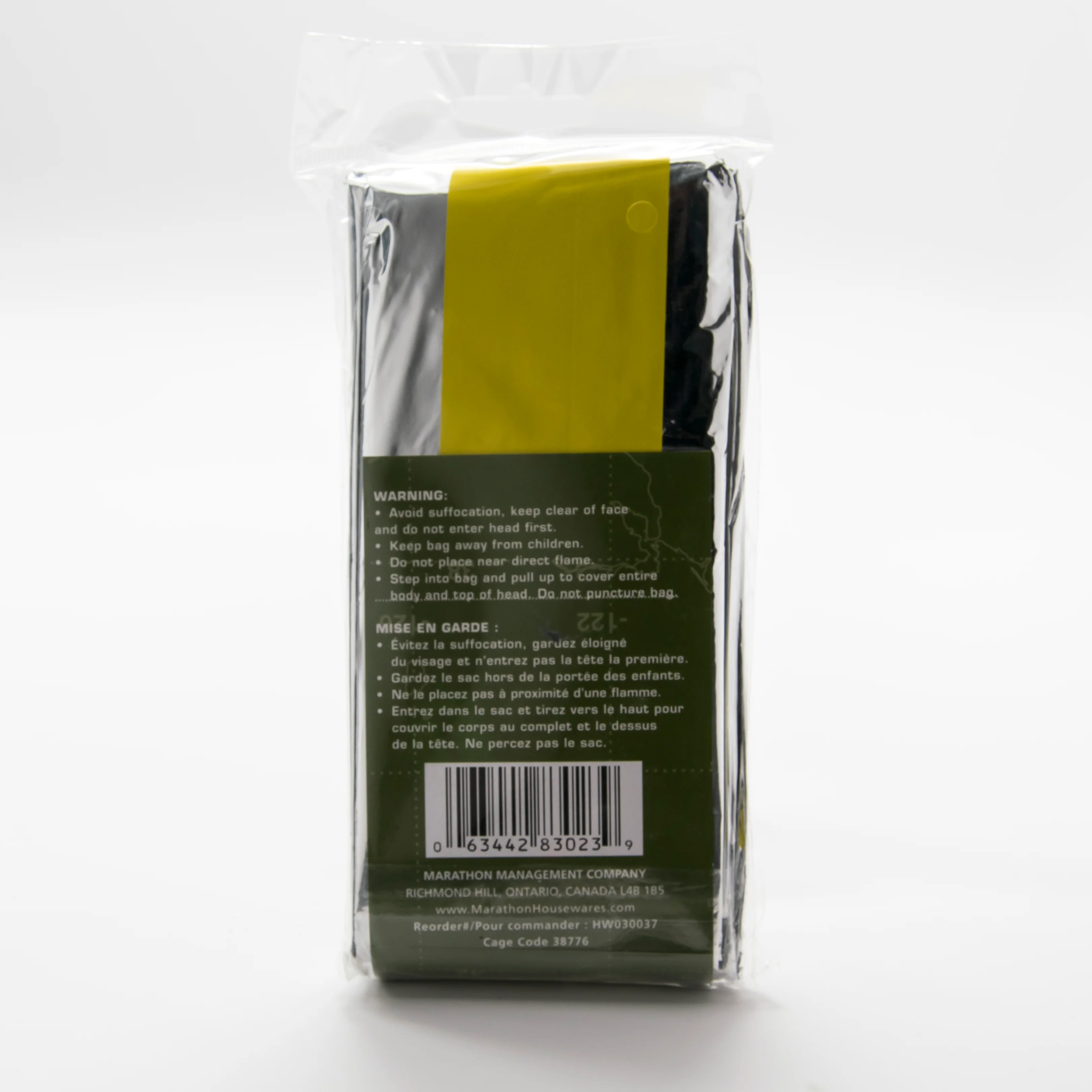 EMERGENCY SURVIVAL SLEEPING BAG, FOIL TYPE 48 EMERGENCY SURVIVAL SLEEPING BAG, FOIL TYPE