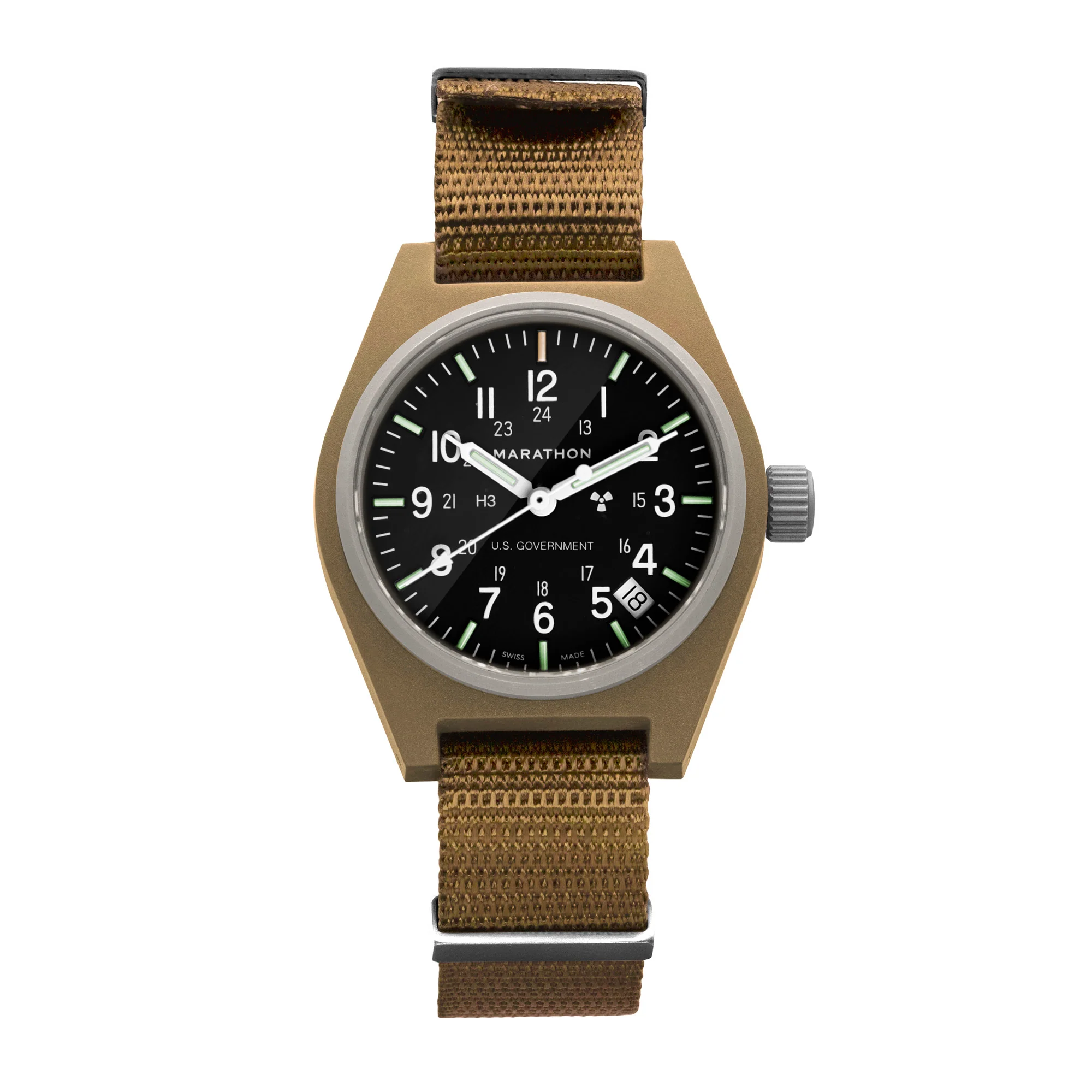 34mm Desert Tan General Purpose Quartz with Date (GPQ-D) 6 34mm Desert Tan General Purpose Quartz with Date (GPQ-D)