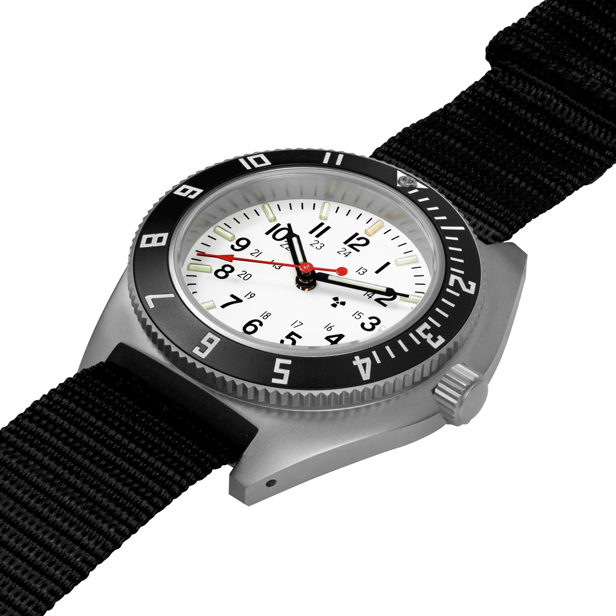 41mm Arctic Steel Navigator (SSNAV) on Ballistic Nylon 3 41mm Arctic Steel Navigator (SSNAV) on Ballistic Nylon