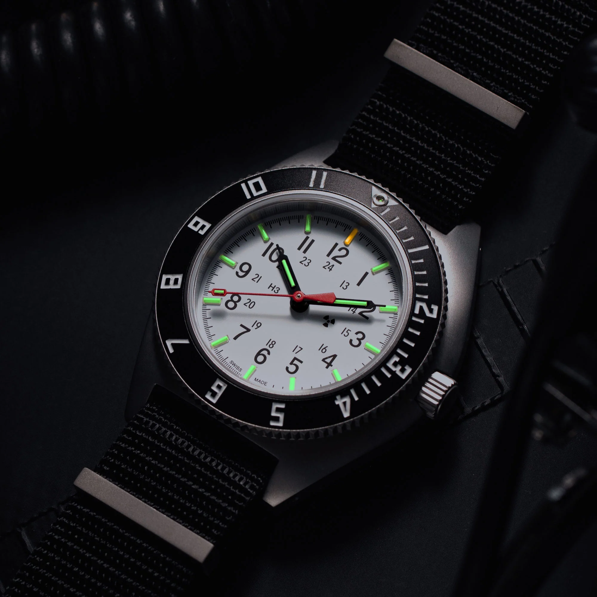41mm Arctic Steel Navigator Automatic (Arctic SSNAV Auto) on Nylon DEFSTAN