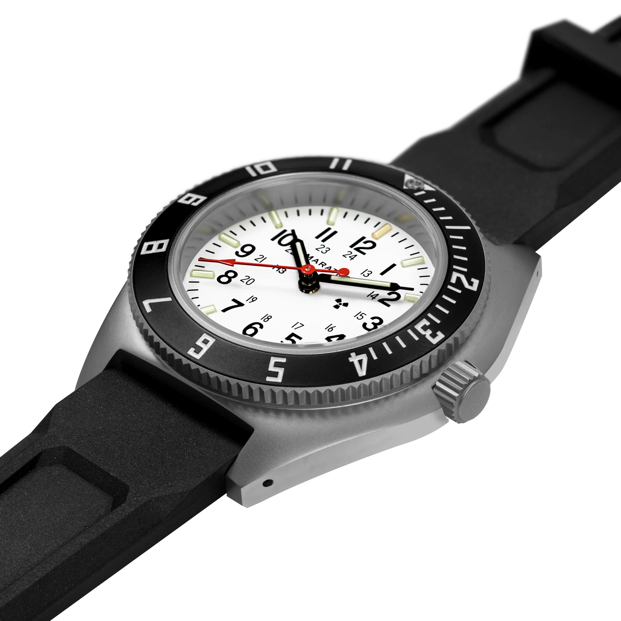 41mm Arctic Steel Navigator w/Date (SSNAV-D) on Black 3-Piece Rubber Strap Kit 4 41mm Arctic Steel Navigator w/Date (SSNAV-D) on Black 3-Piece Rubber Strap Kit