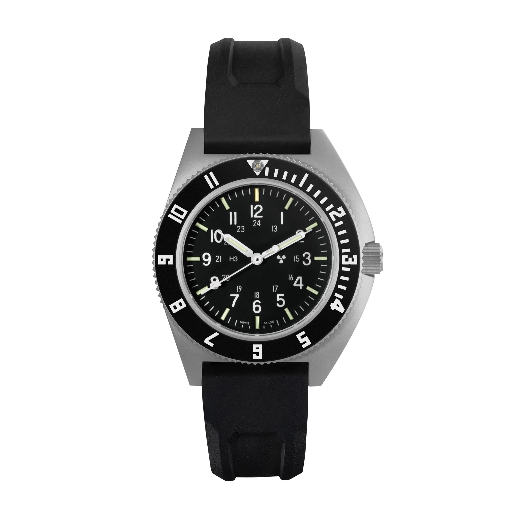 41mm Steel Navigator (SSNAV) on Black 3-Piece Rubber Strap Kit 1 41mm Steel Navigator (SSNAV) on Black 3-Piece Rubber Strap Kit