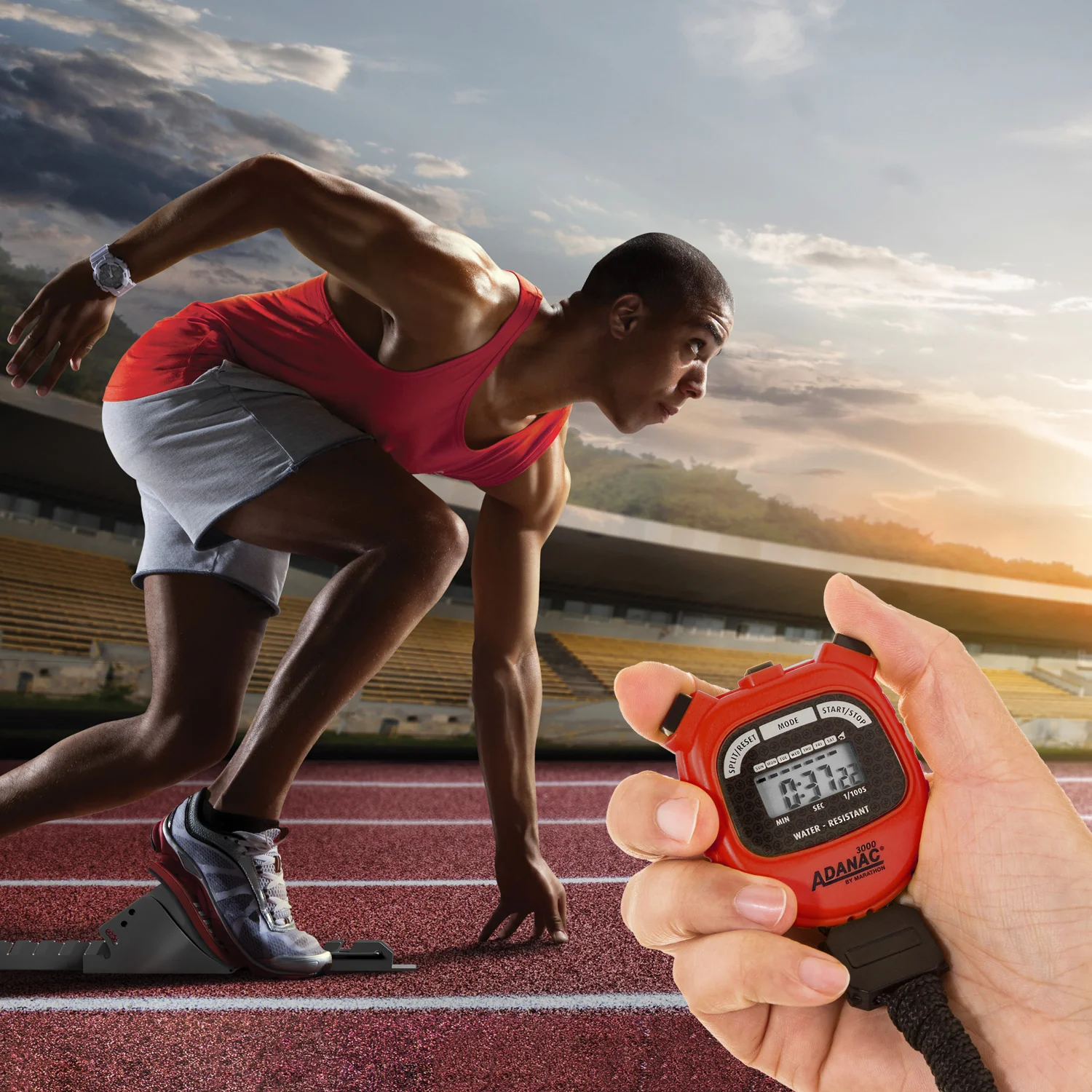 ADANAC 3000 Digital Stopwatch Timer